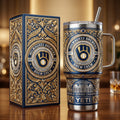Milwaukee Brewers 40oz Tumbler with Lid and Straw