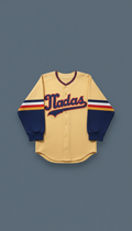 MLB authentic retro away jersey with chain-stitched lettering