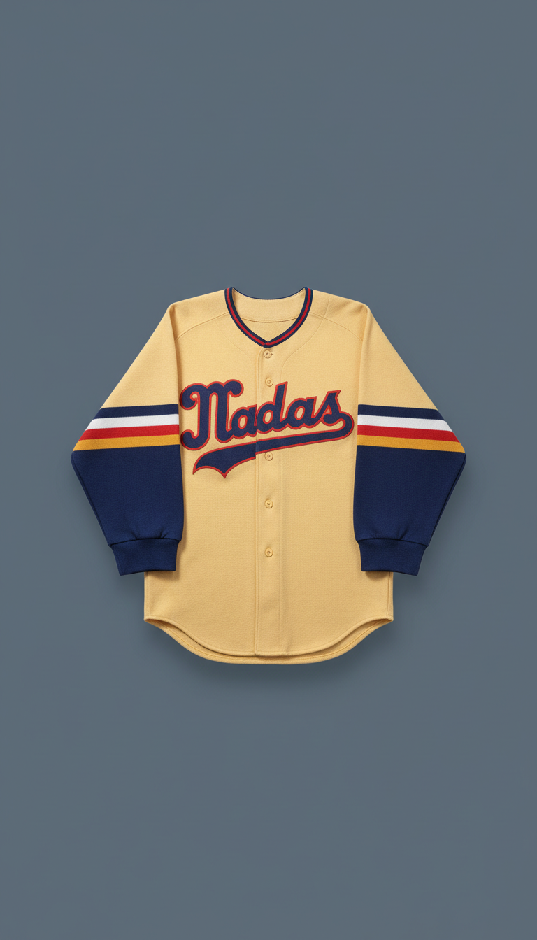 MLB authentic retro away jersey with chain-stitched lettering