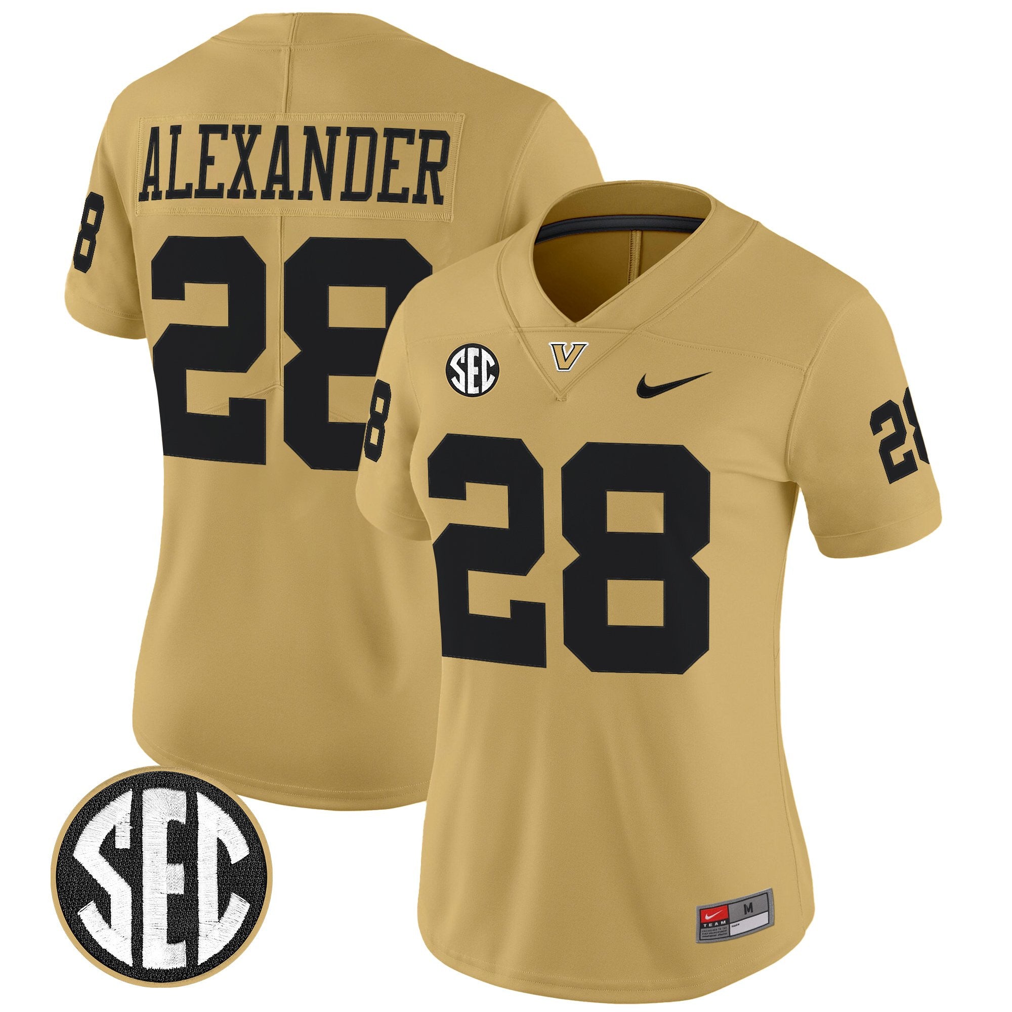 Women's Vanderbilt Commodores 2025 Vapor Limited Jersey - All Stitched