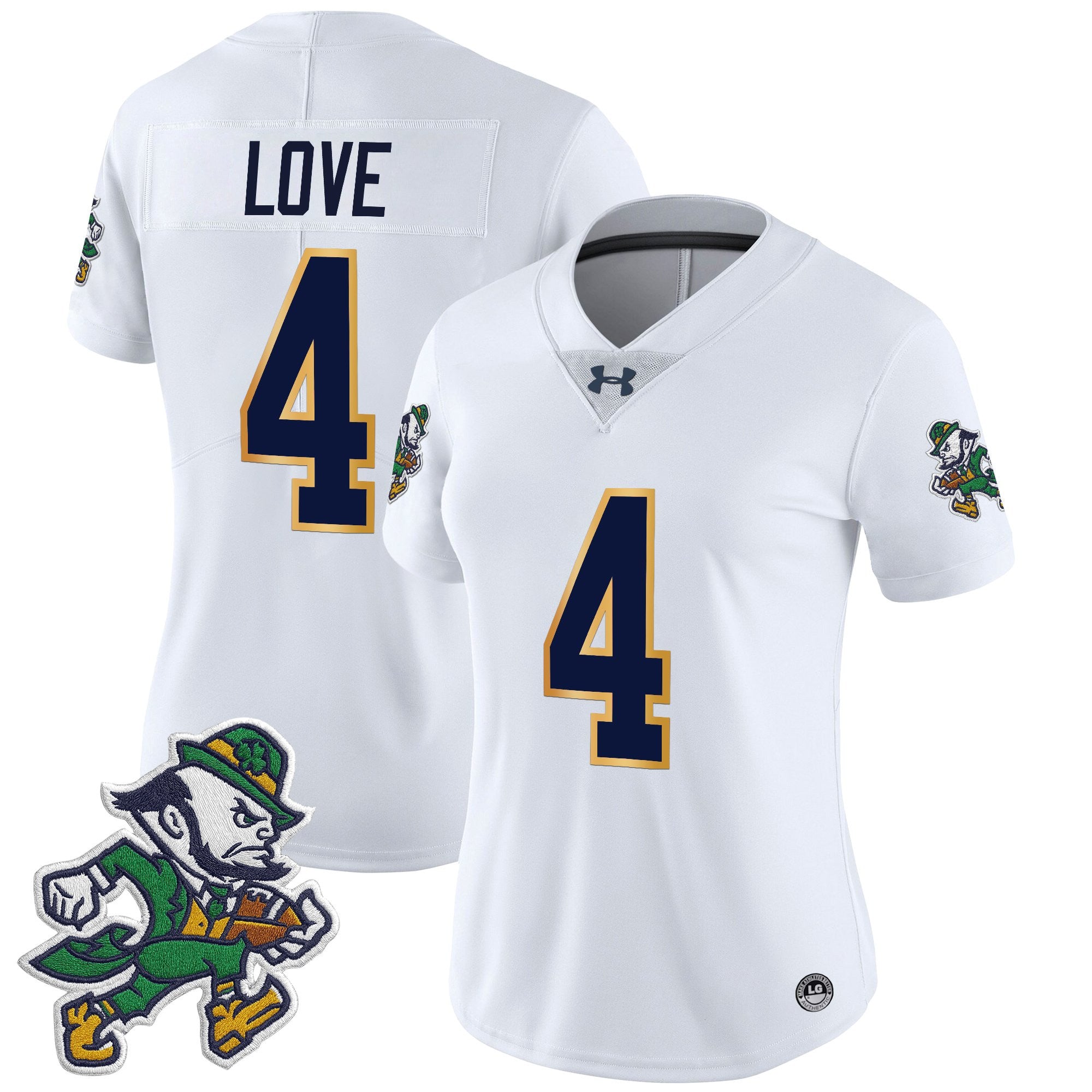 Women's Notre Dame Fighting Irish 2025 'Gridiron Leprechaun Edition' Vapor Limited Jersey – All Stitched