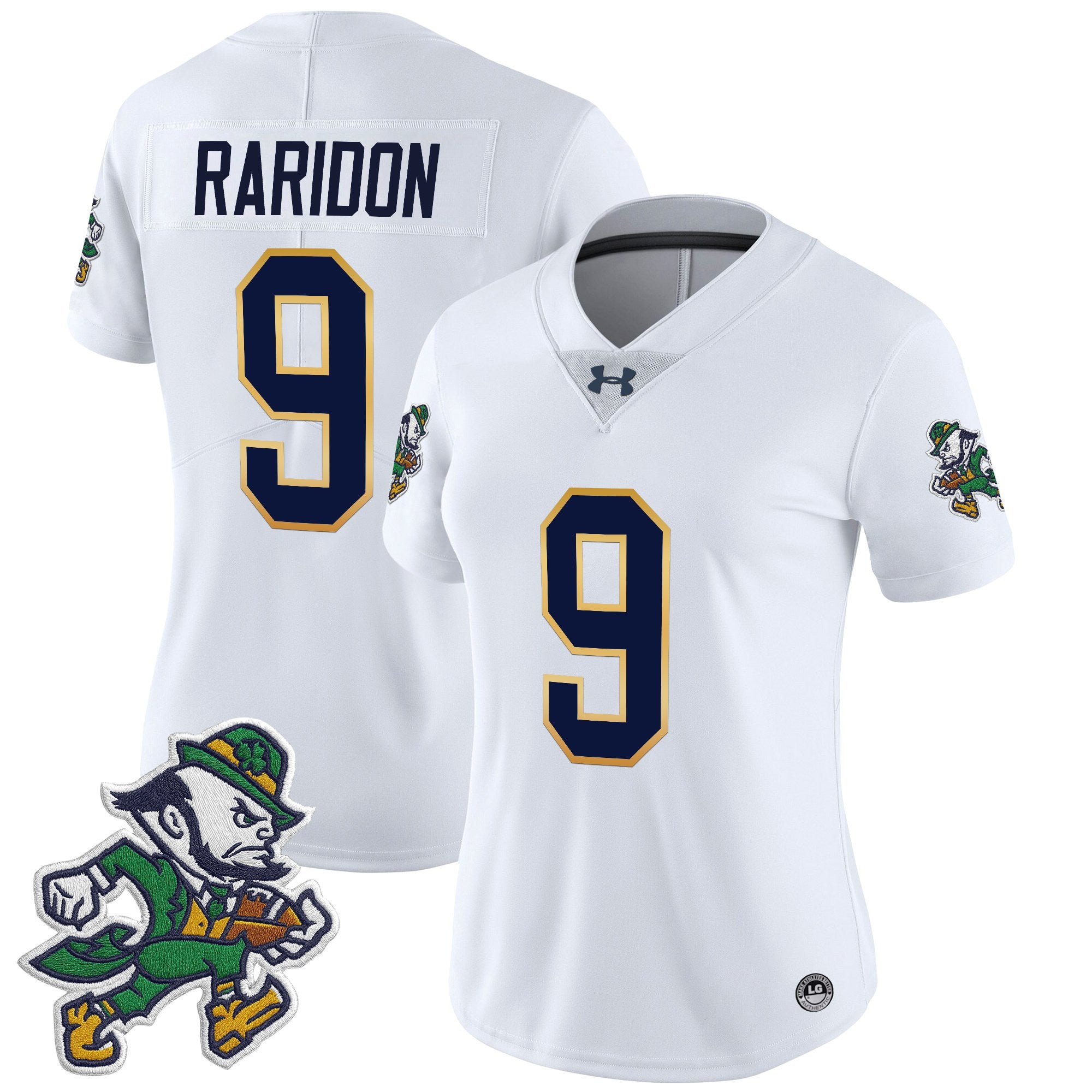 Women's Notre Dame Fighting Irish 2025 'Gridiron Leprechaun Edition' Vapor Limited Jersey – All Stitched