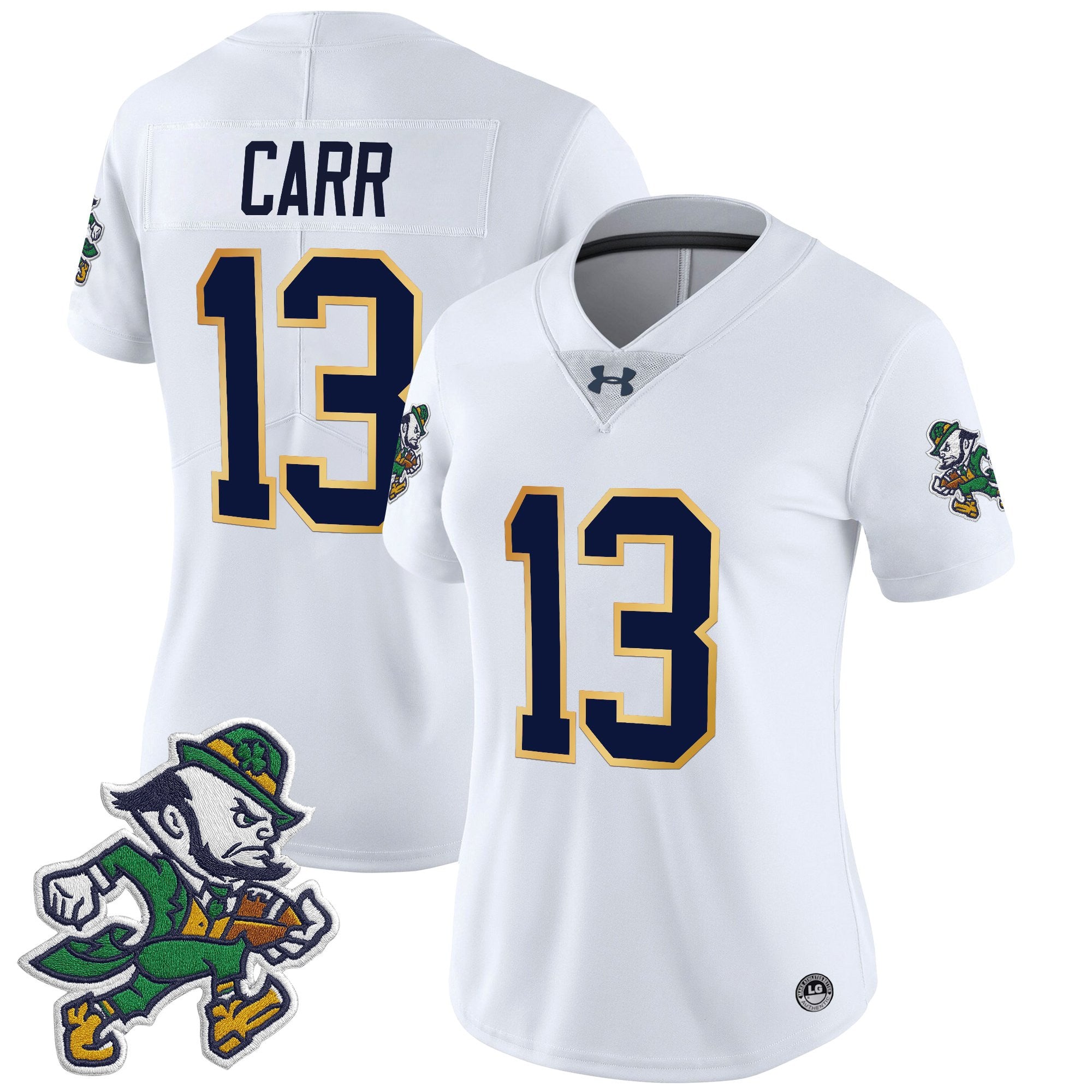Women's Notre Dame Fighting Irish 2025 'Gridiron Leprechaun Edition' Vapor Limited Jersey – All Stitched