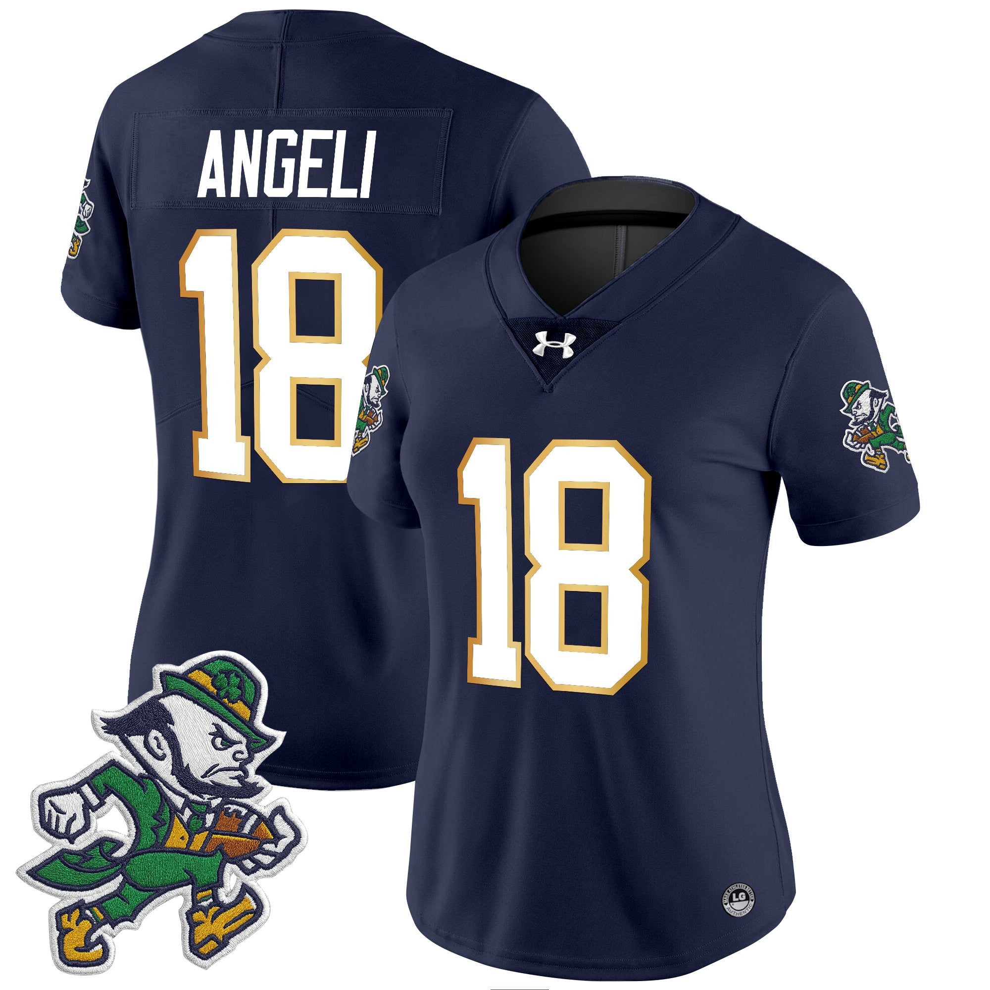 Women's Notre Dame Fighting Irish 2025 'Gridiron Leprechaun Edition' Vapor Limited Jersey – All Stitched