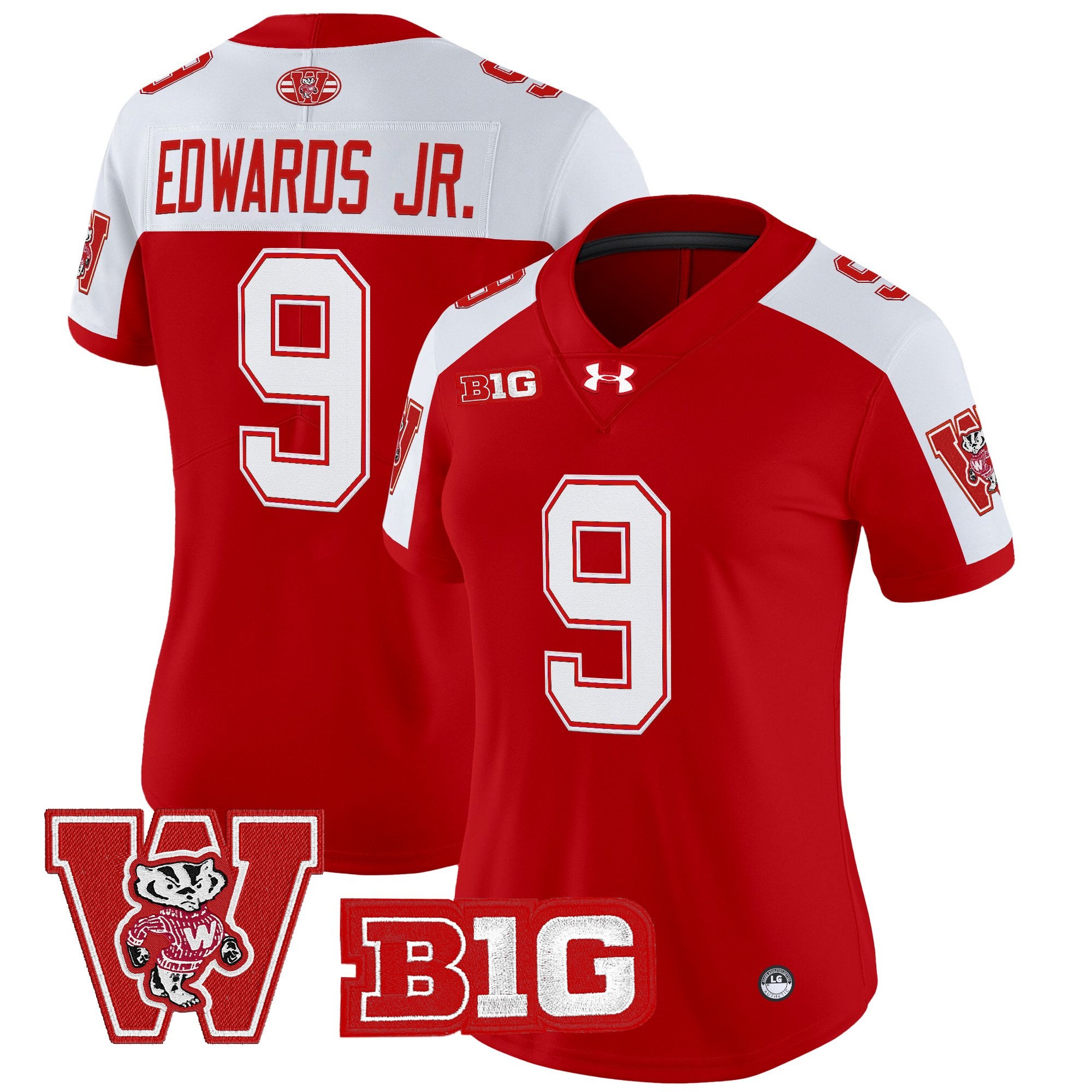 Women's Wisconsin Badgers Throwback Vapor Limited Jersey - All Stitched