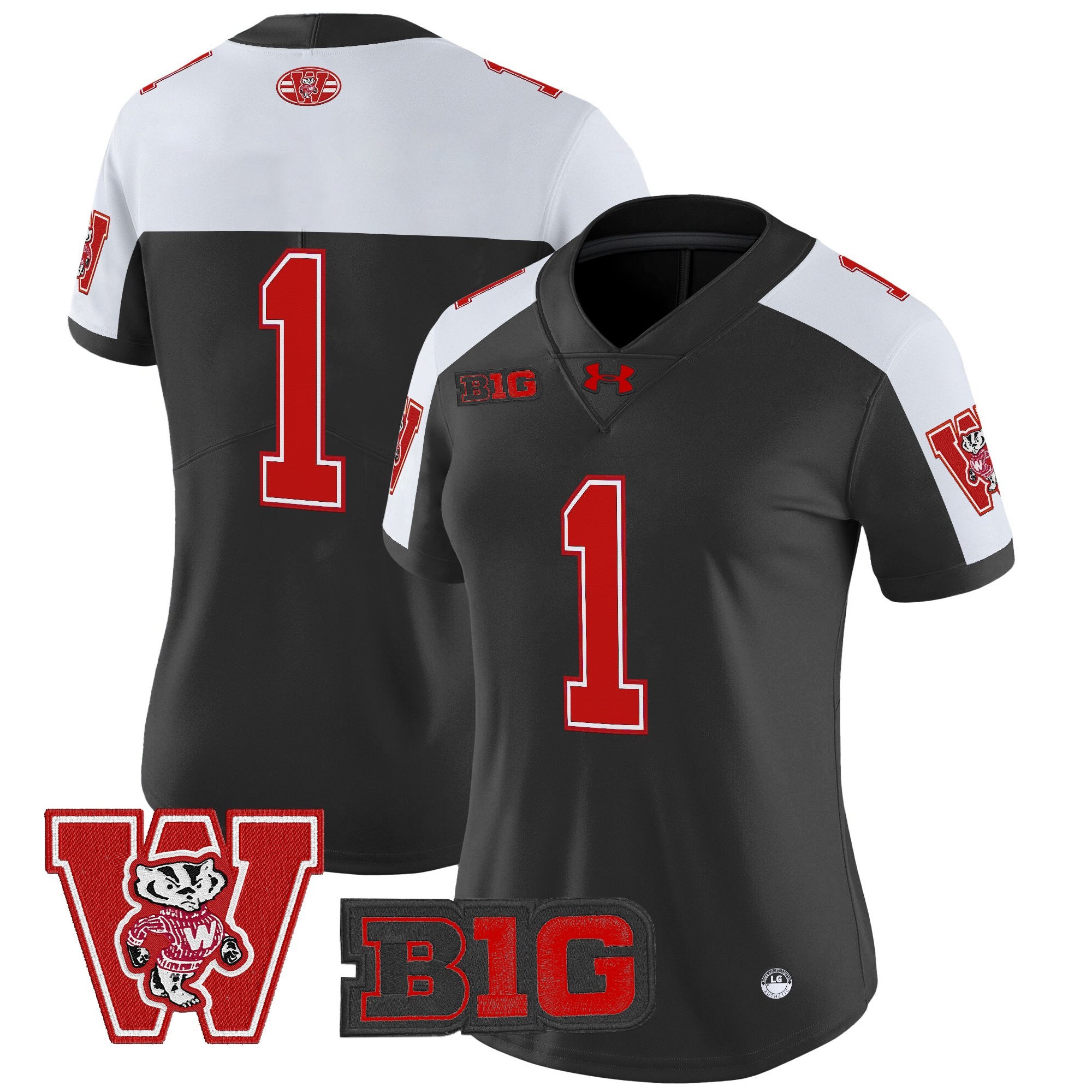 Women's Wisconsin Badgers Throwback Vapor Limited Jersey - All Stitched