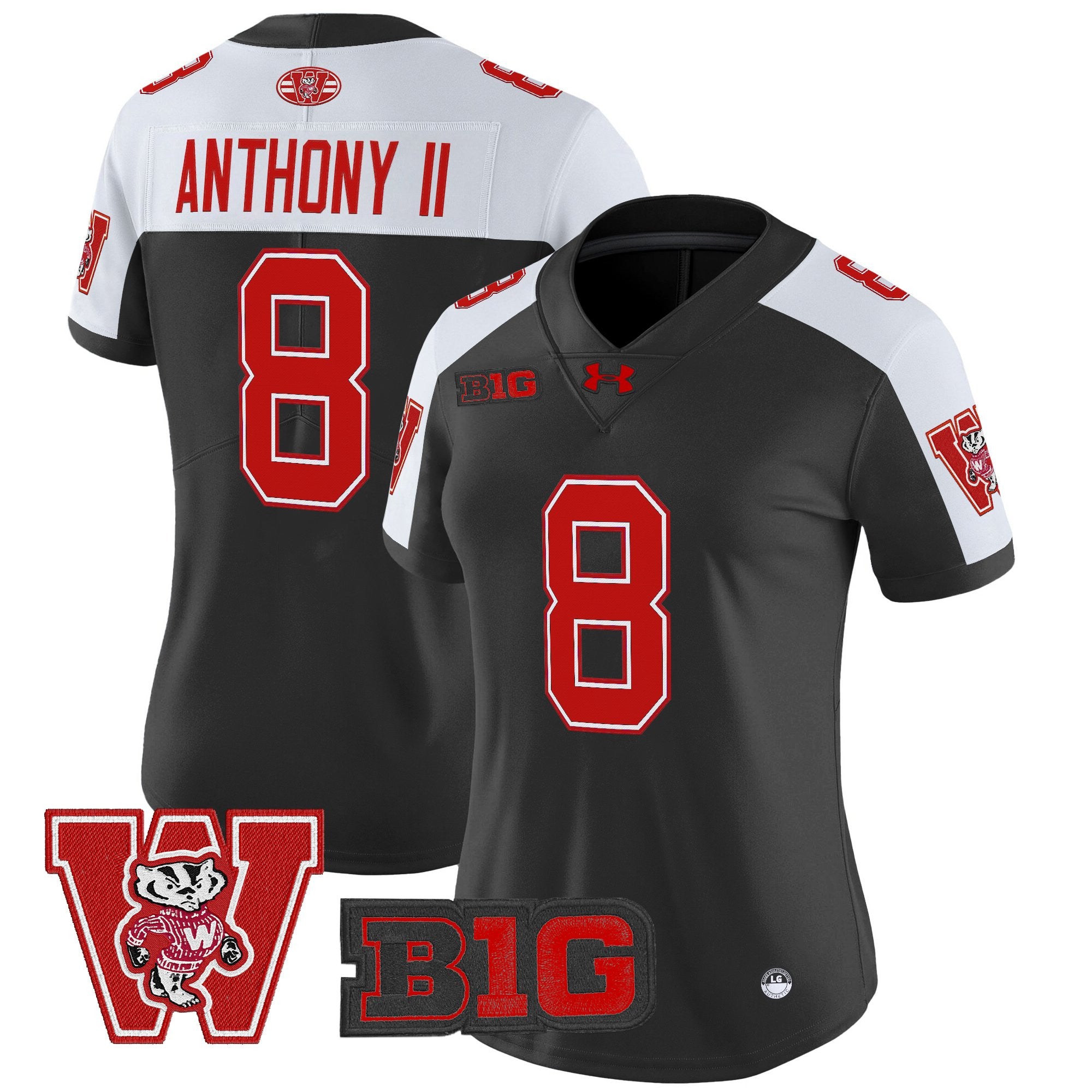 Women's Wisconsin Badgers Throwback Vapor Limited Jersey - All Stitched