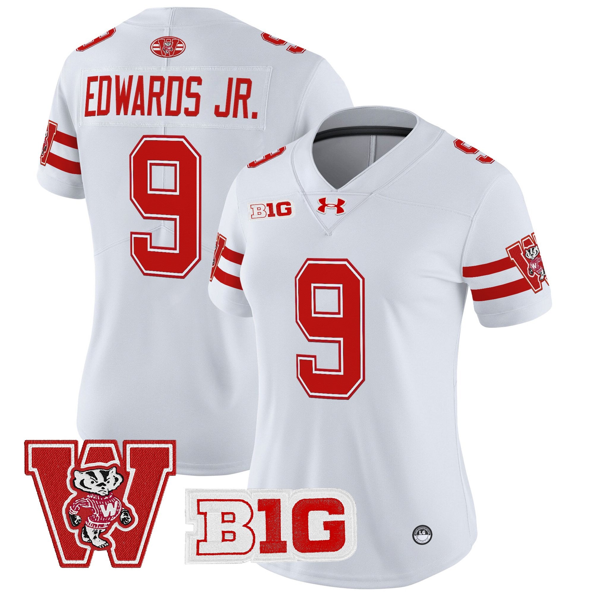 Women's Wisconsin Badgers Throwback Vapor Limited Jersey - All Stitched