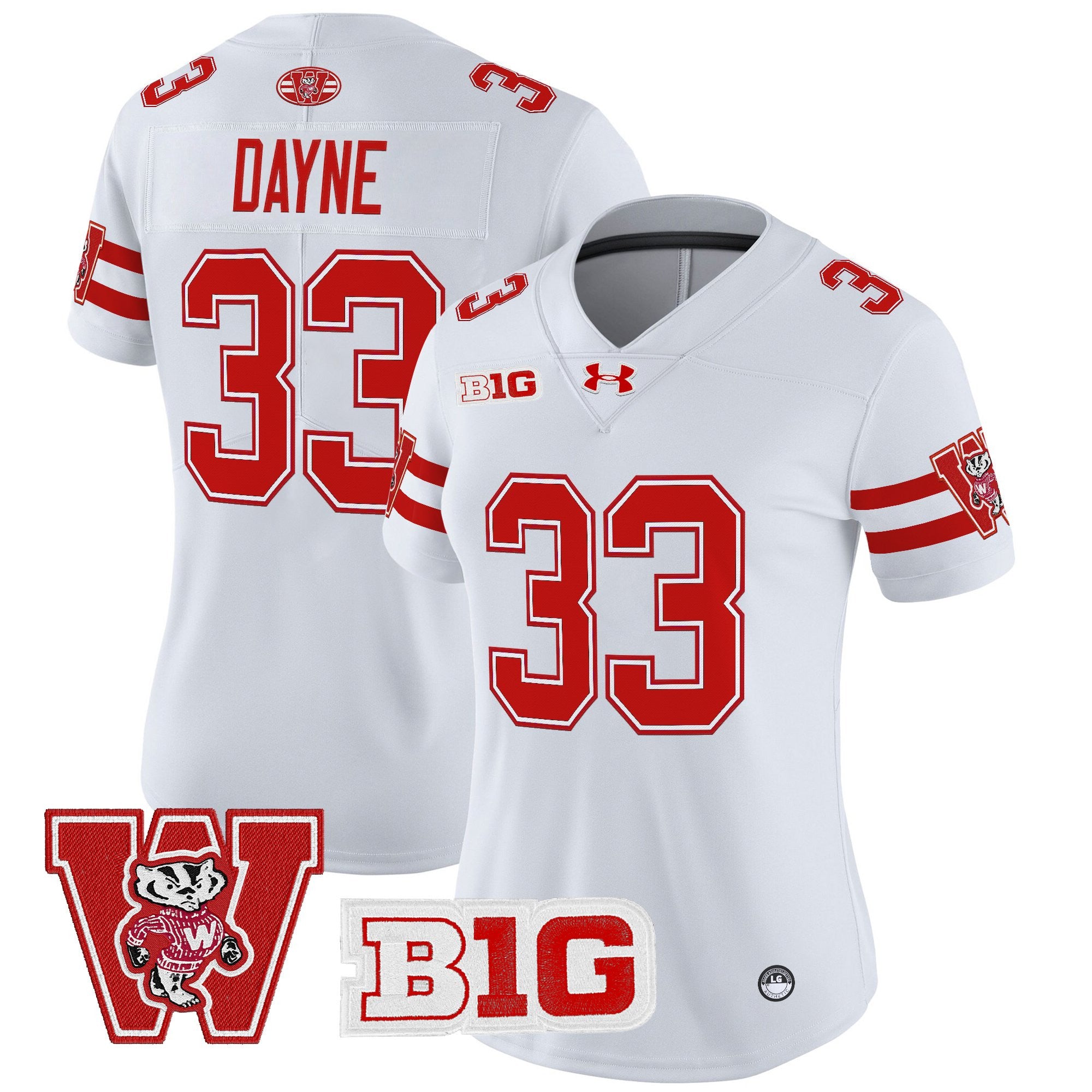Women's Wisconsin Badgers Throwback Vapor Limited Jersey - All Stitched