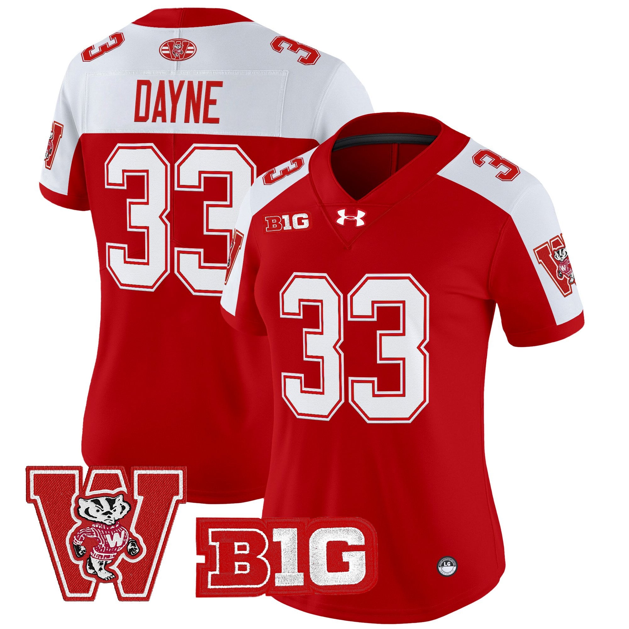 Women's Wisconsin Badgers Throwback Vapor Limited Jersey - All Stitched