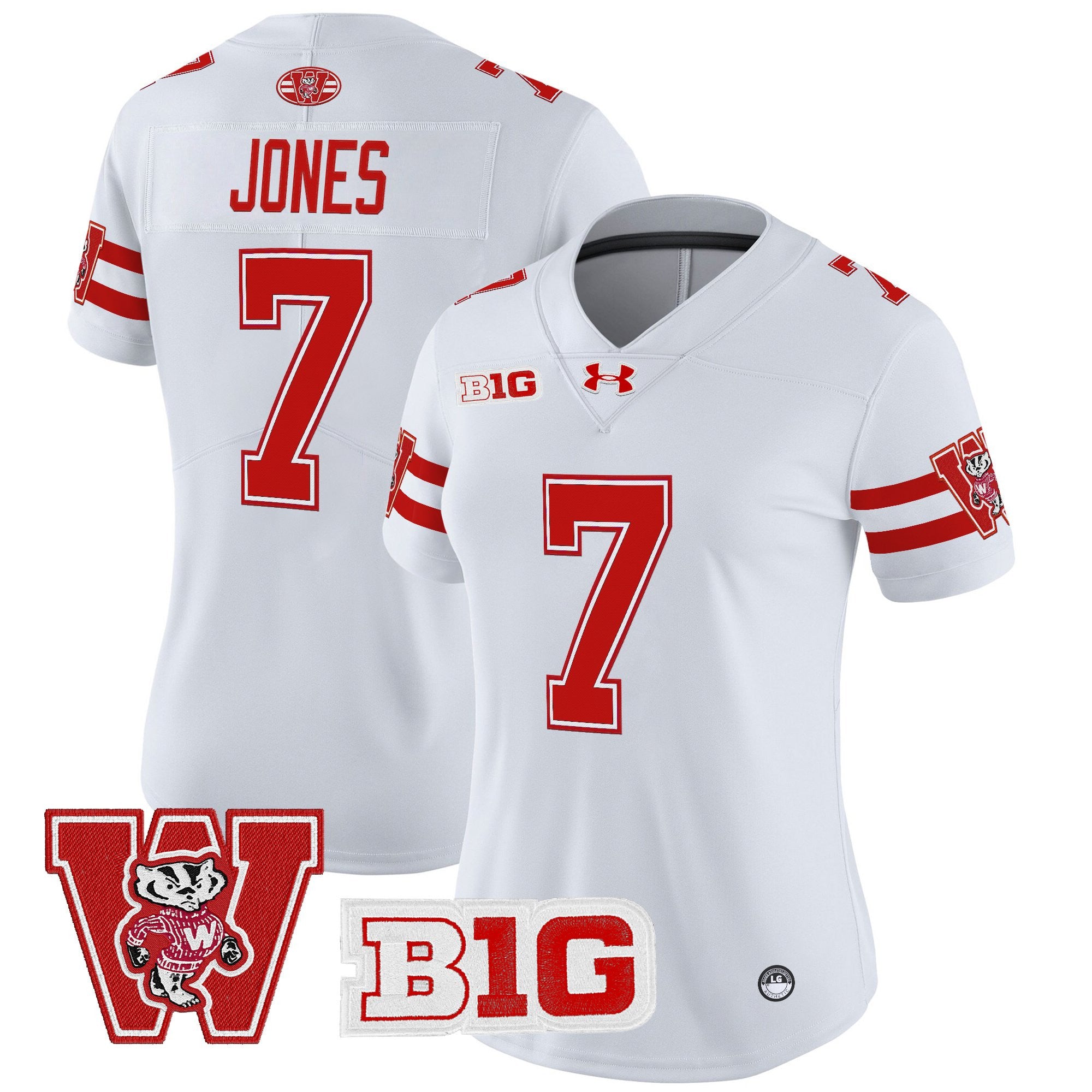 Women's Wisconsin Badgers Throwback Vapor Limited Jersey - All Stitched