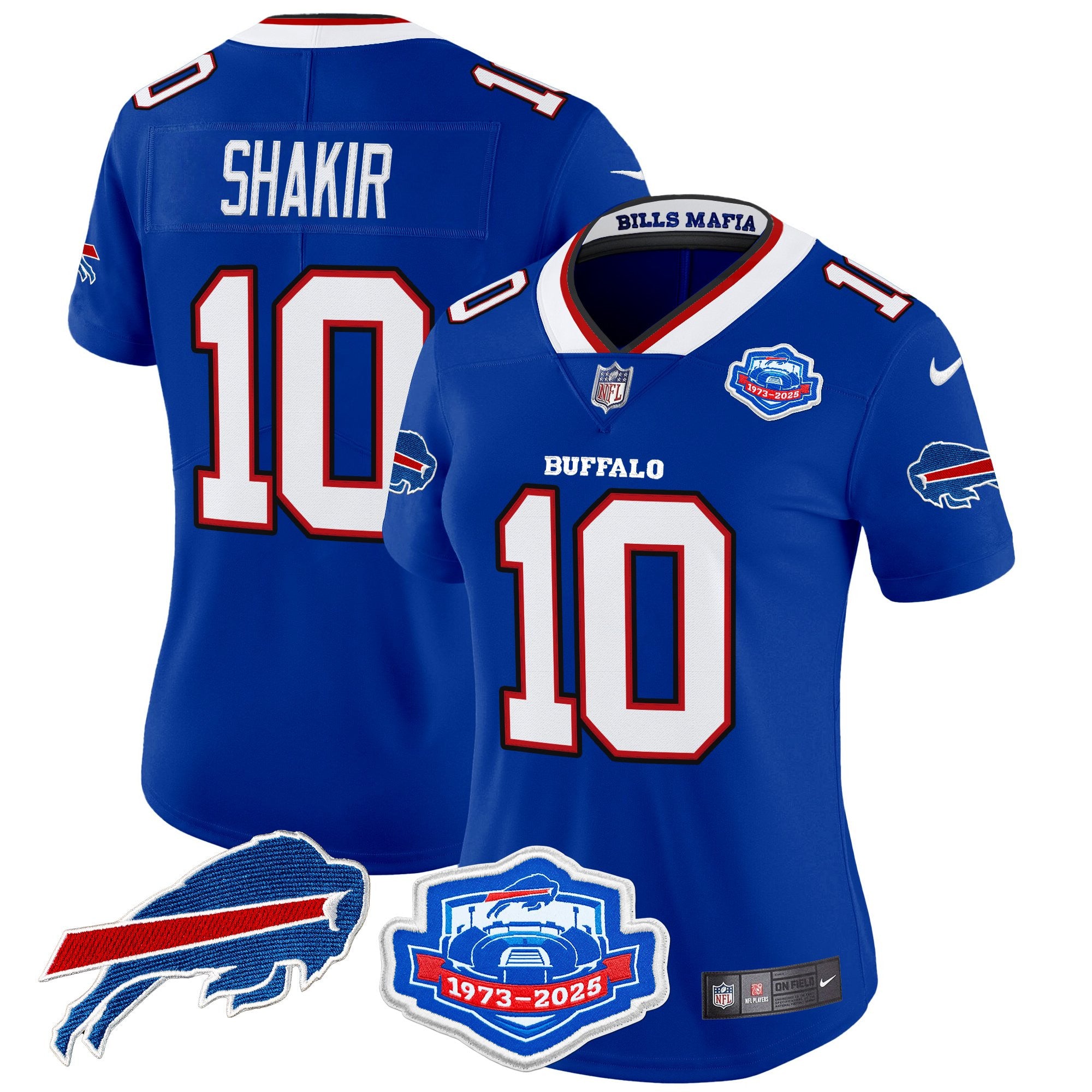Women's Buffalo Bills 2025 "Rivalries" Vapor Limited Jersey - Farewell Season Patch - All Stitched
