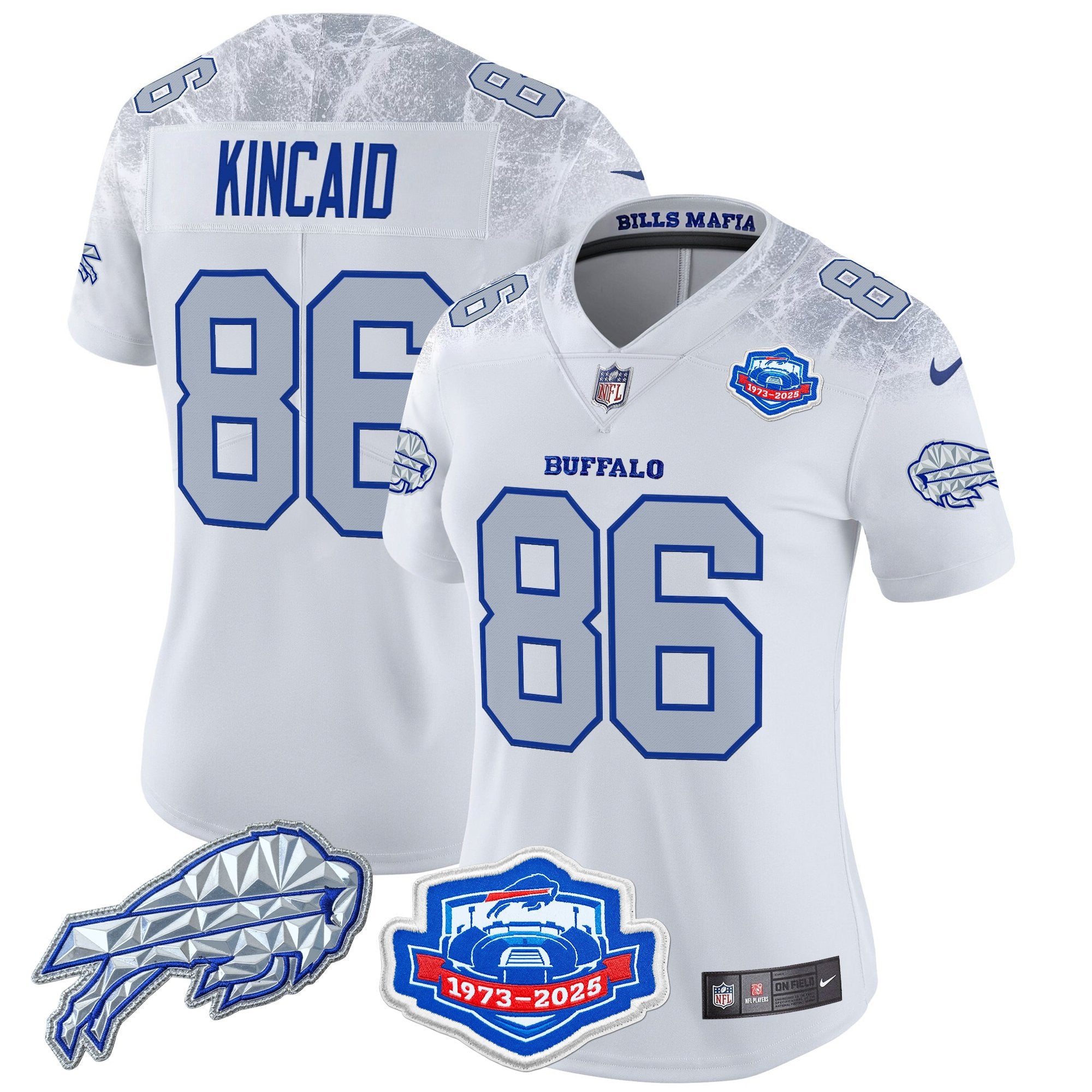 Women's Buffalo Bills 2025 "Rivalries" Vapor Limited Jersey - Farewell Season Patch - All Stitched
