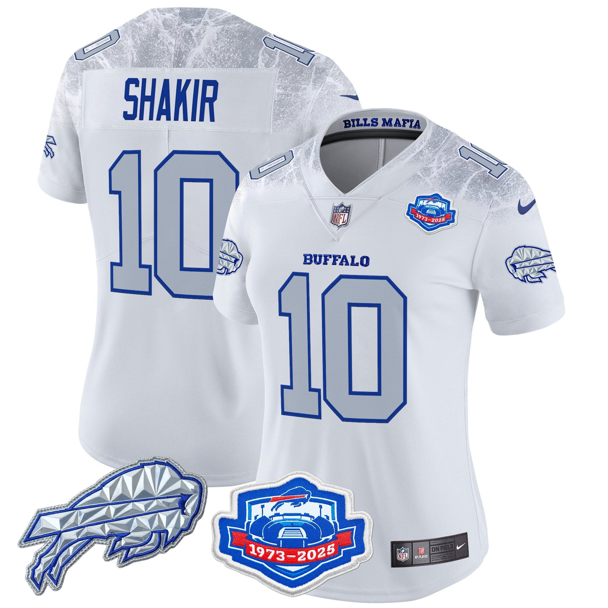 Women's Buffalo Bills 2025 "Rivalries" Vapor Limited Jersey - Farewell Season Patch - All Stitched