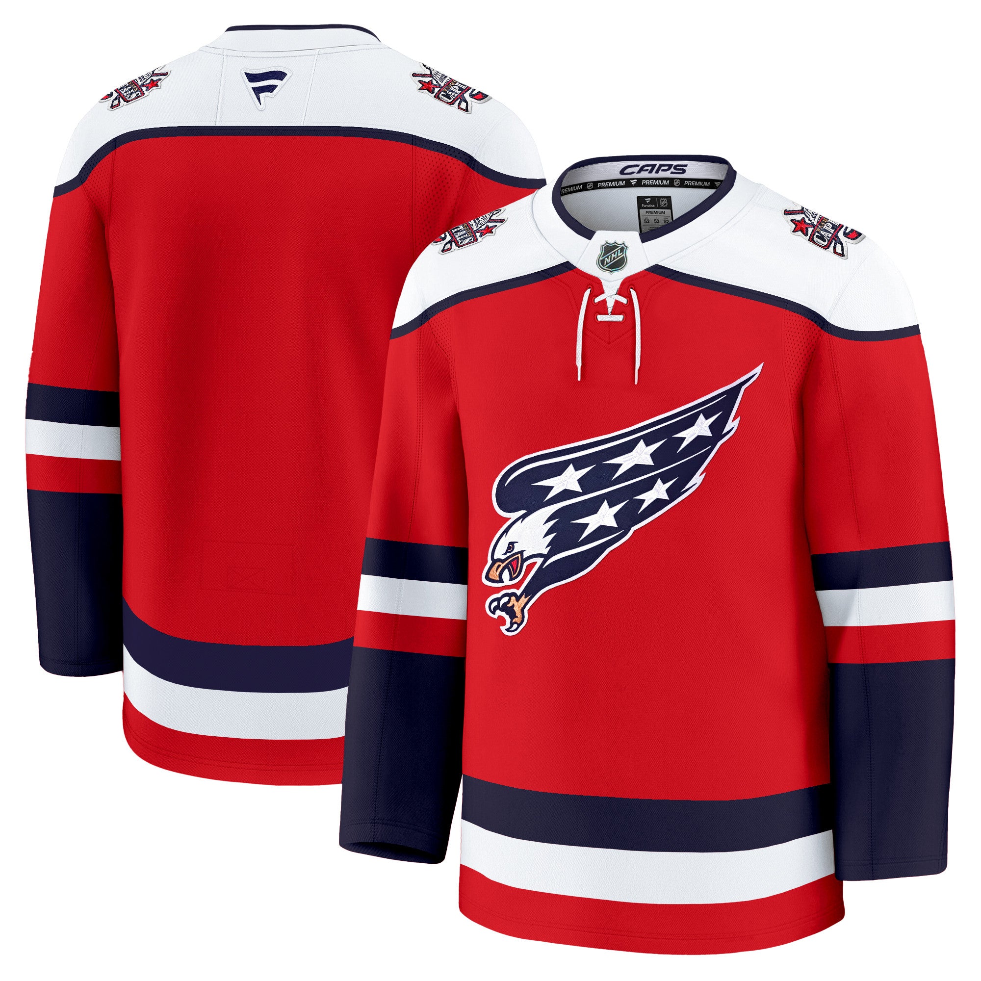 Washington Capitals Screaming Eagle Alternate Premium Jersey - All Stitched