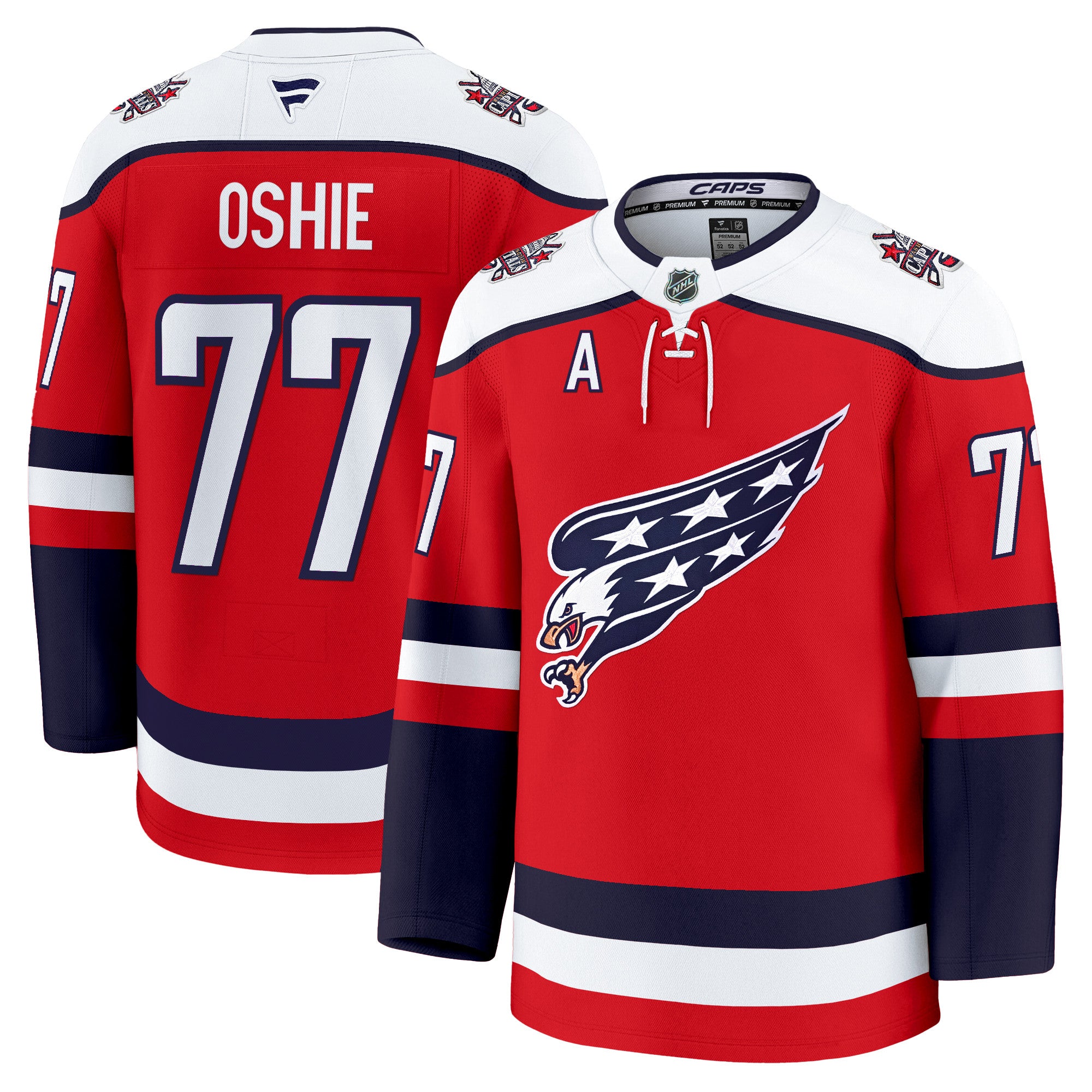 Washington Capitals Screaming Eagle Alternate Premium Jersey - All Stitched