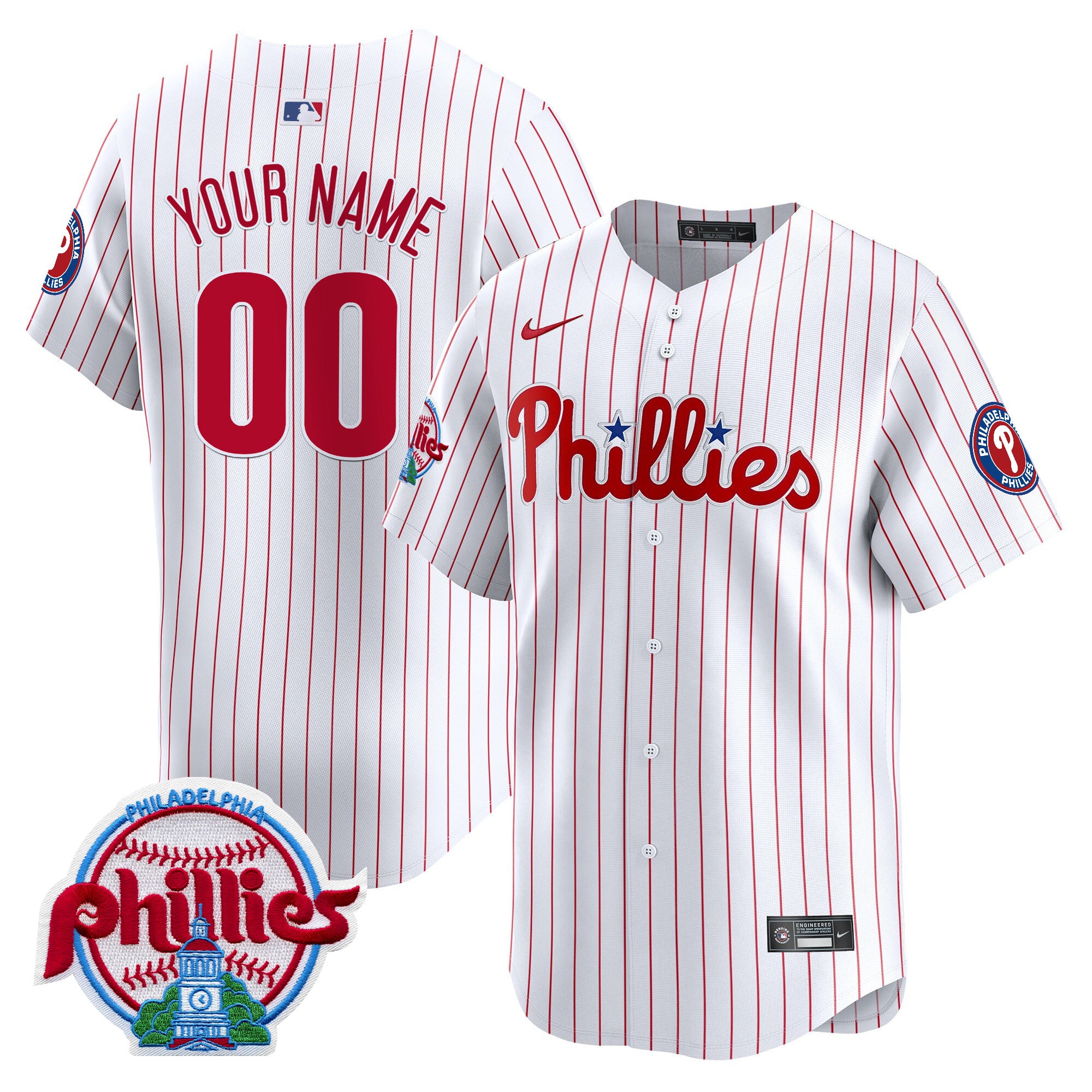Philadelphia Phillies 2025 Vapor Premier Limited Custom Jersey - All Stitched