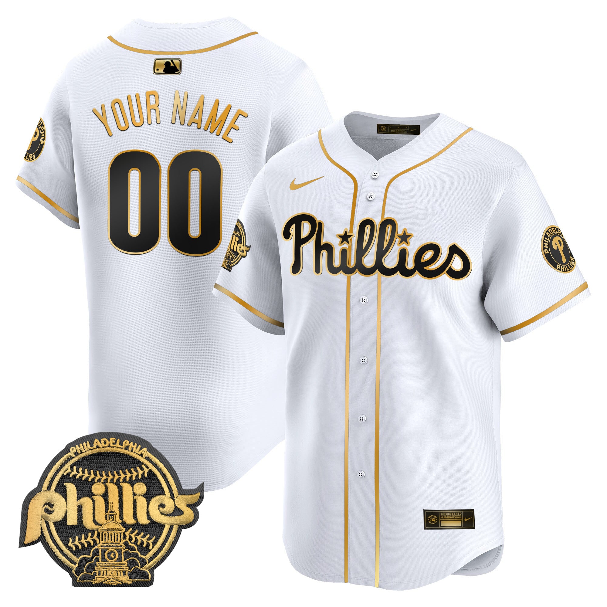 Philadelphia Phillies 2025 Vapor Premier Limited Custom Jersey - All Stitched