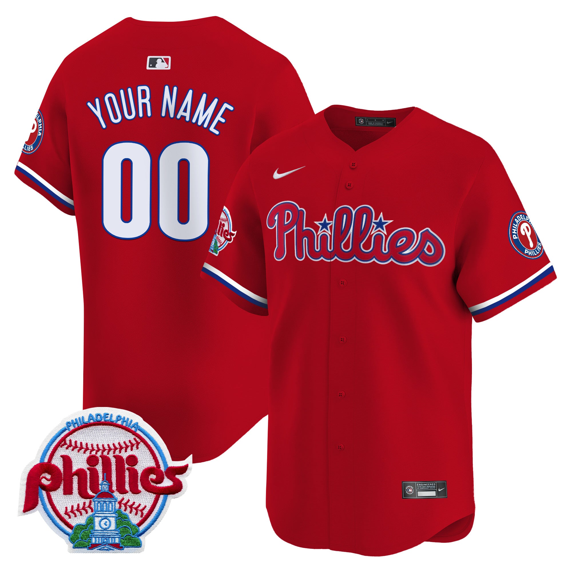 Philadelphia Phillies 2025 Vapor Premier Limited Custom Jersey - All Stitched