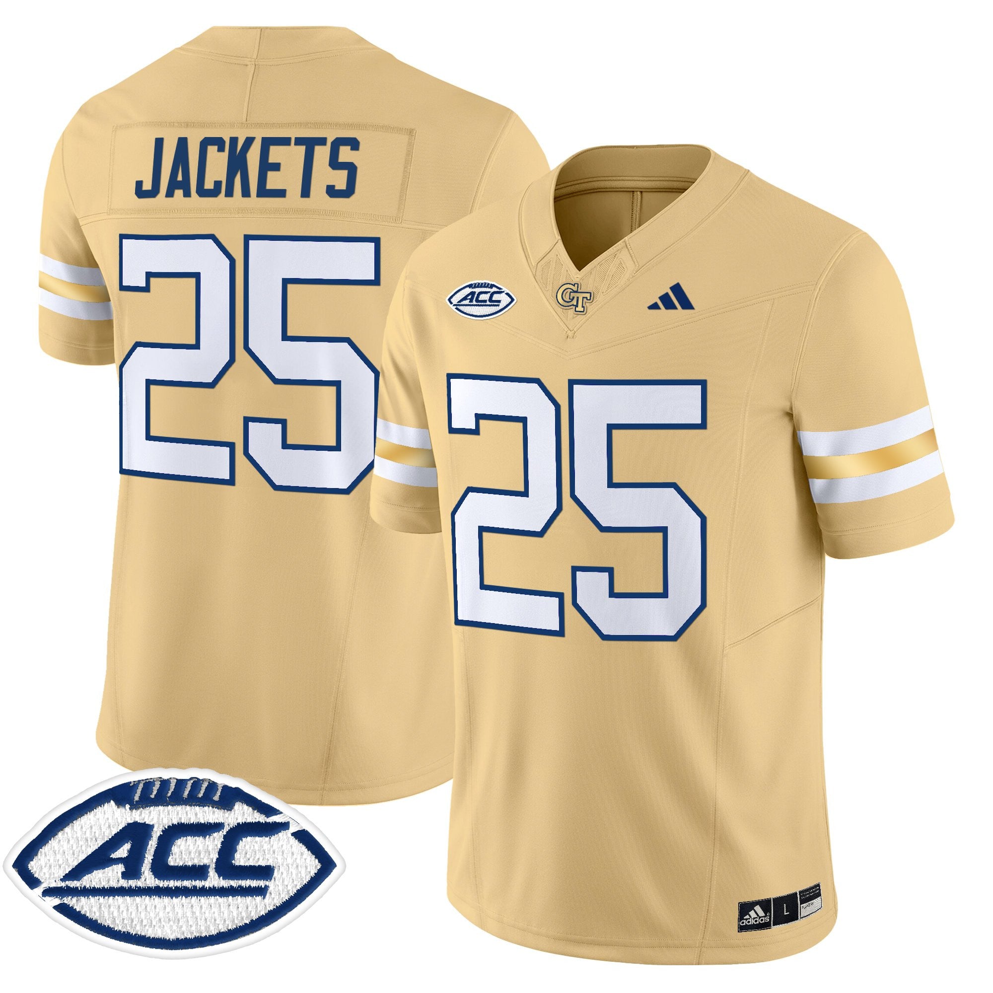 Youth's Georgia Tech Yellow Jackets 2025 Vapor Limited Jersey - All stitched