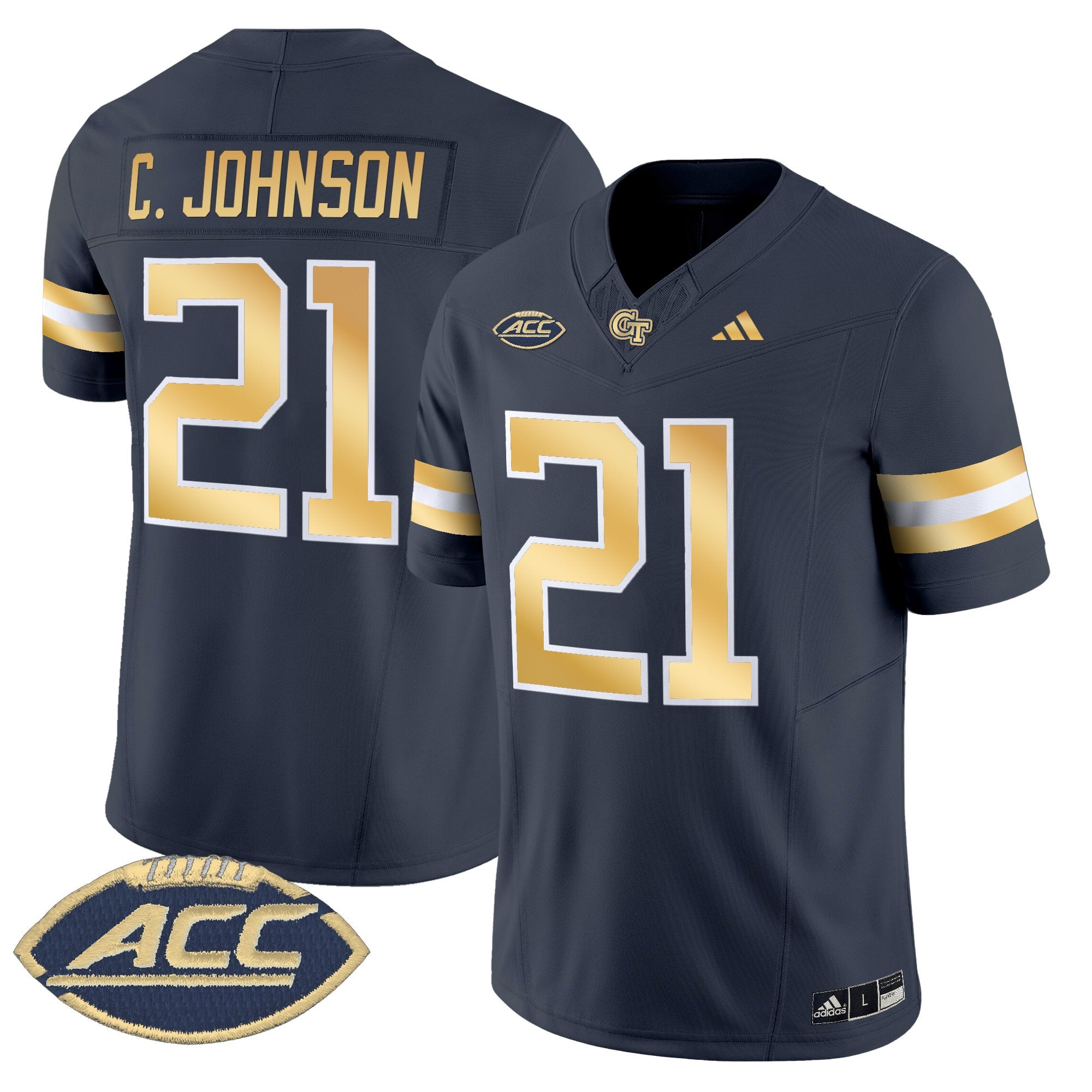 Youth's Georgia Tech Yellow Jackets 2025 Vapor Limited Jersey - All stitched