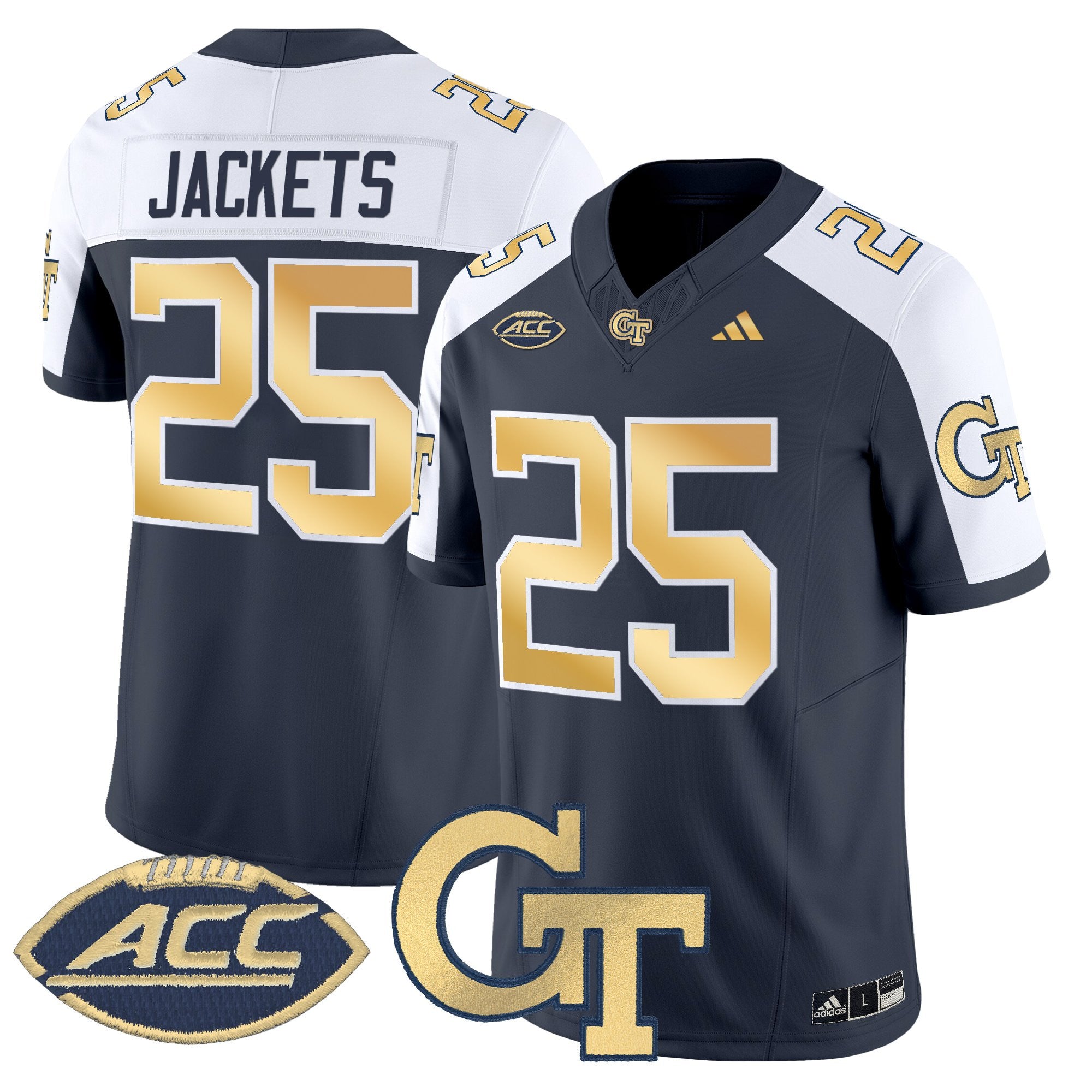 Youth's Georgia Tech Yellow Jackets 2025 Vapor Limited Jersey - All stitched