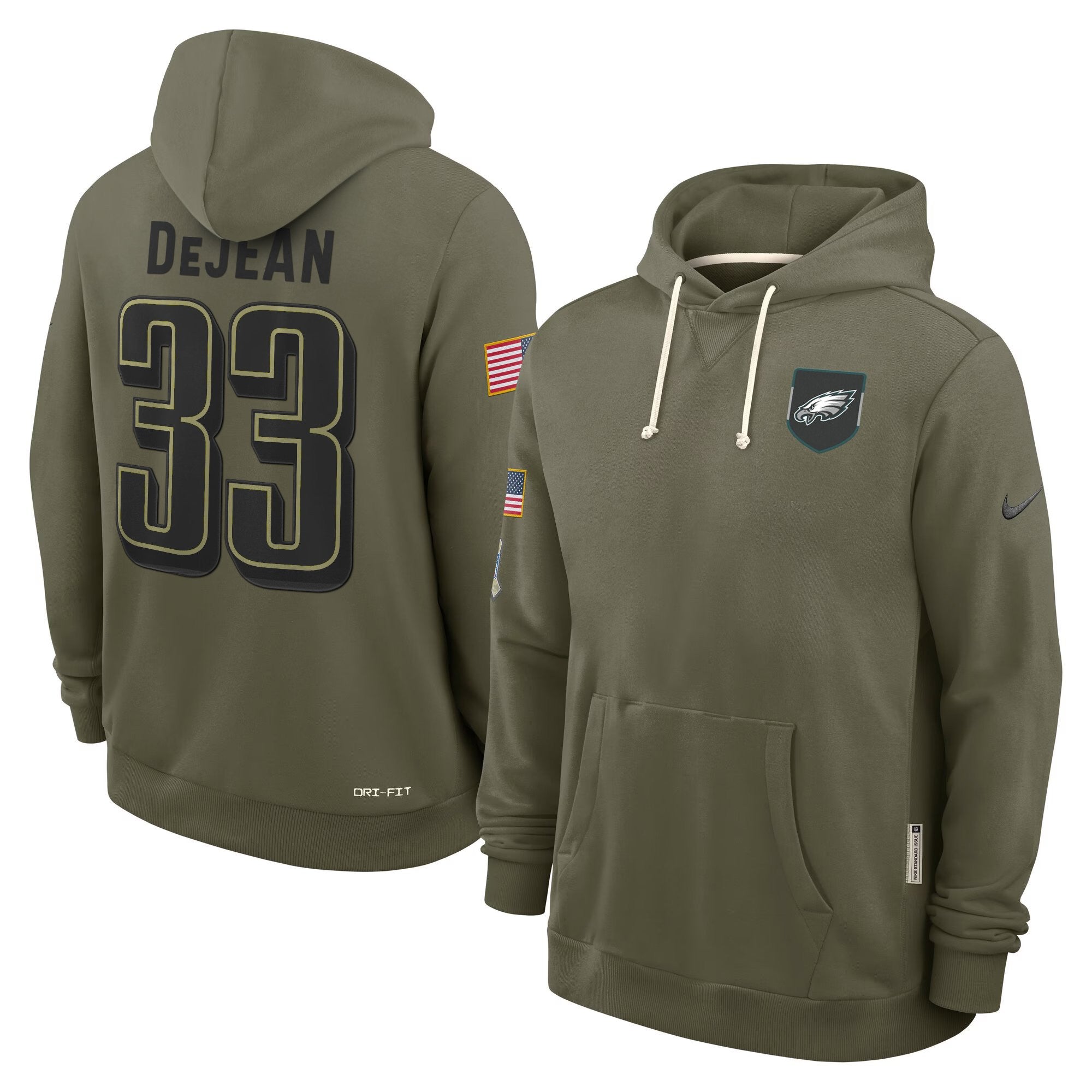 Philadelphia Eagles 2025 Salute to Service Pullover Hoodie - All Stitched