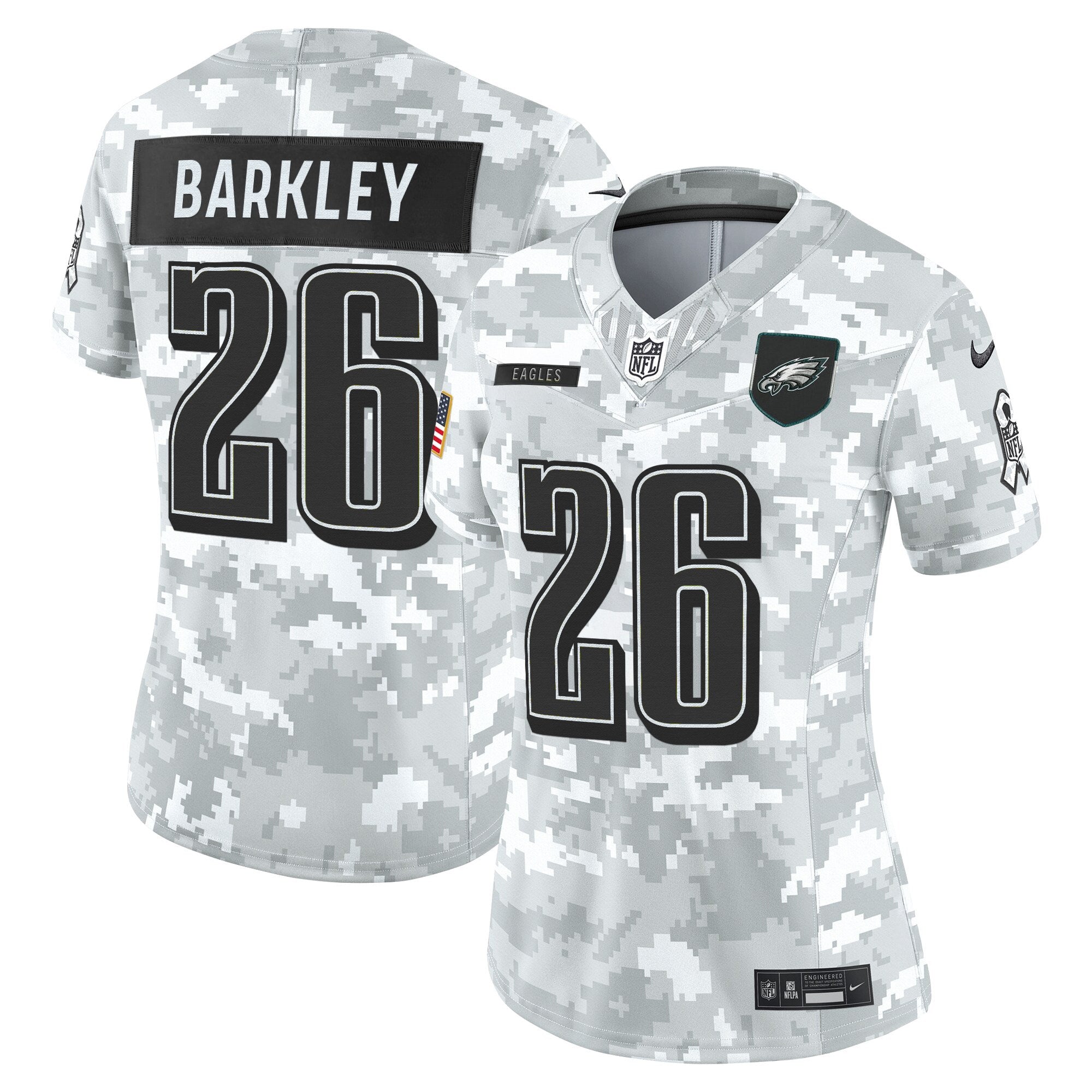 Women's Philadelphia Eagles 2025 Salute to Service Limited Jersey - All Stitched