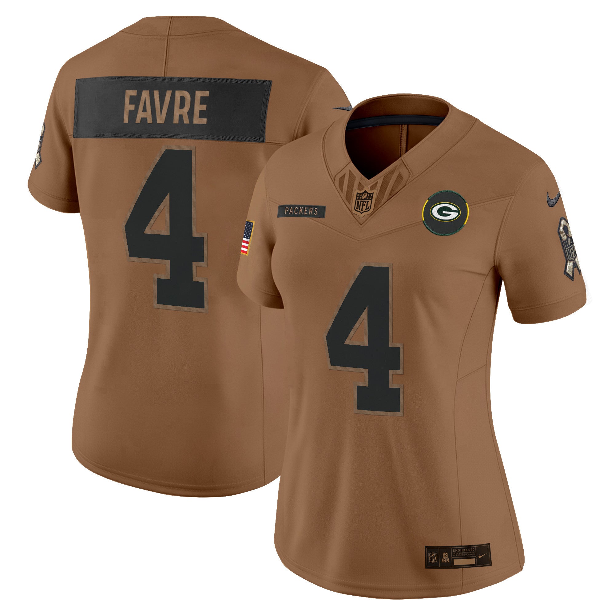 Women's Green Bay Packers 2025 Salute to Service Vapor Limited Jersey - All Stitched