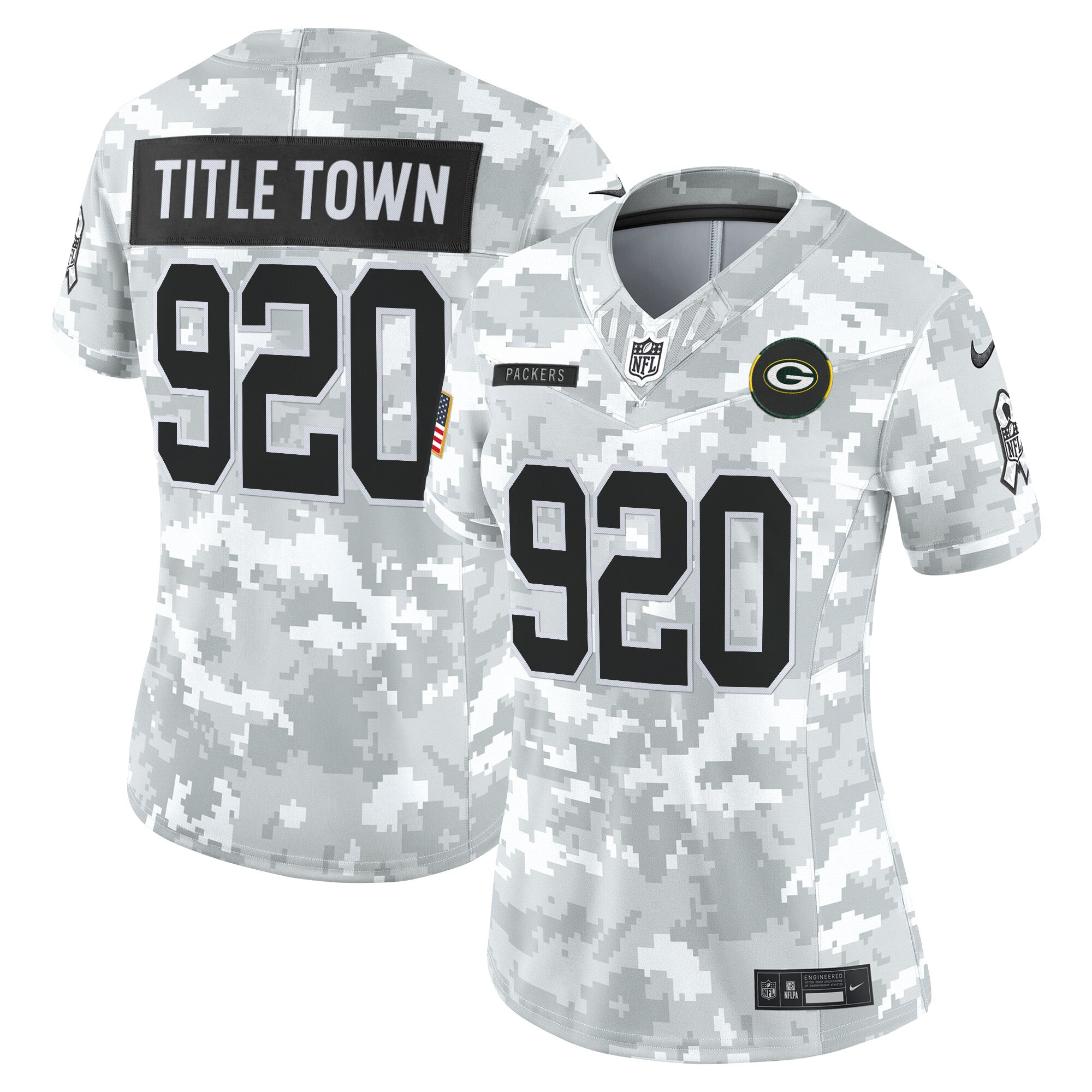 Women's Green Bay Packers 2025 Salute to Service Vapor Limited Jersey - All Stitched