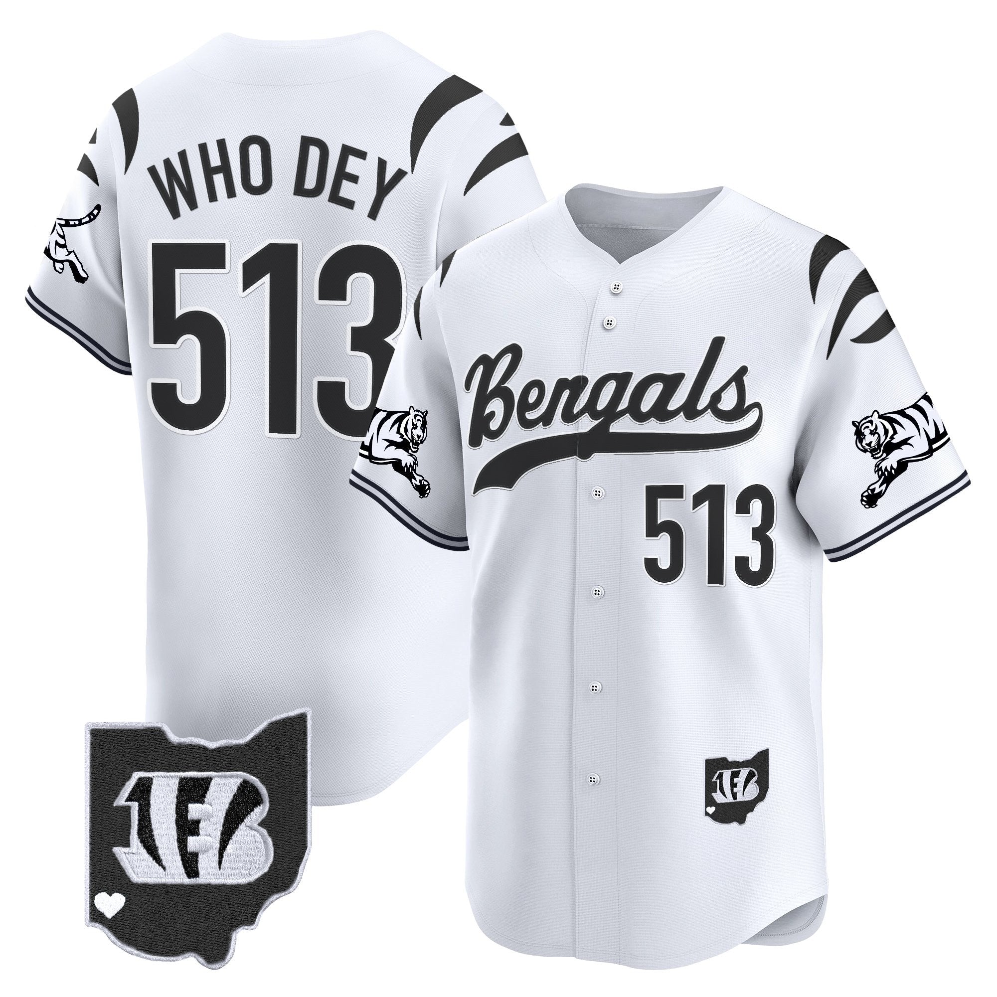 Men's Cincinnati Bengals 2025 Vapor Limited Baseball Jersey V2 - All Stitched
