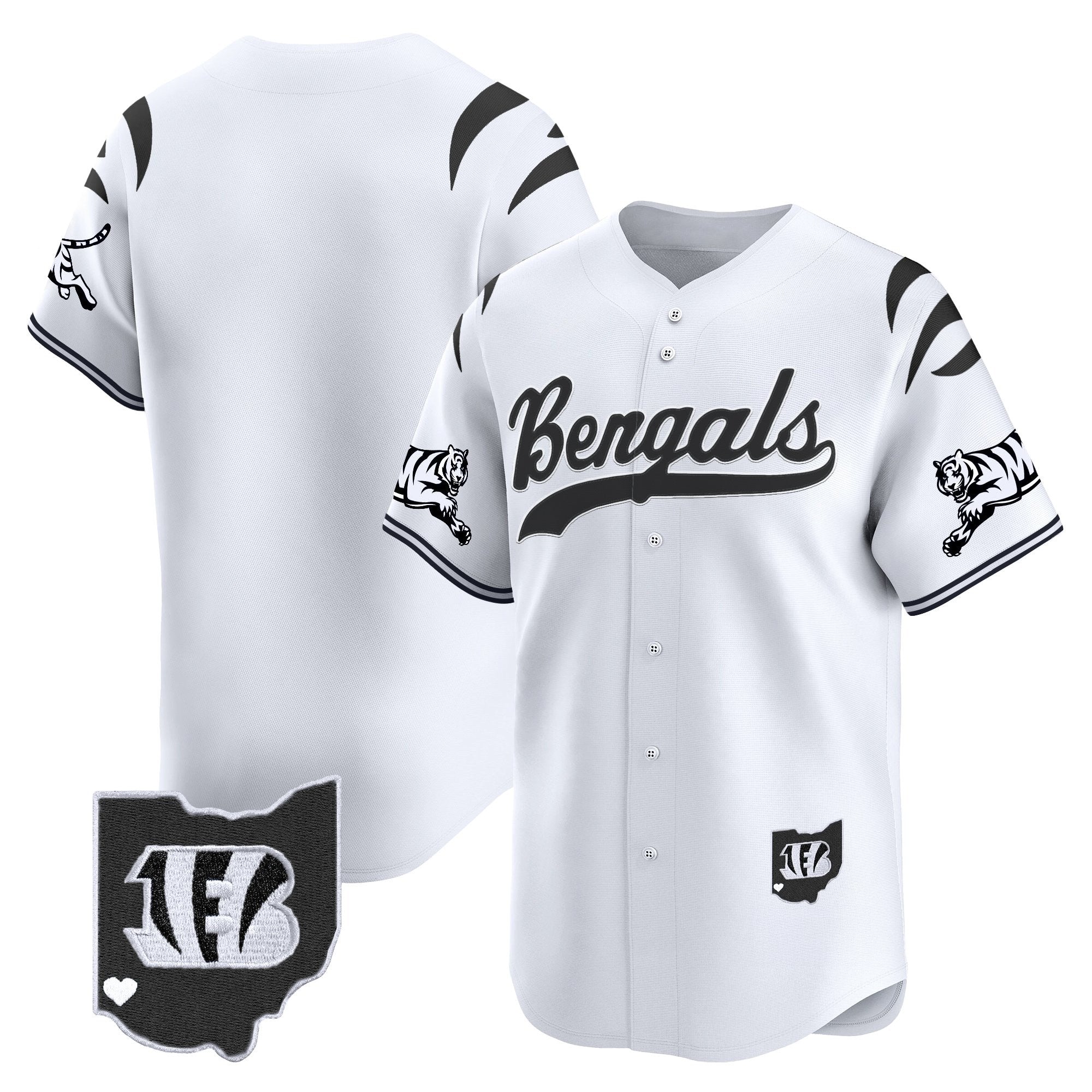 Men's Cincinnati Bengals 2025 Vapor Limited Baseball Jersey V2 - All Stitched