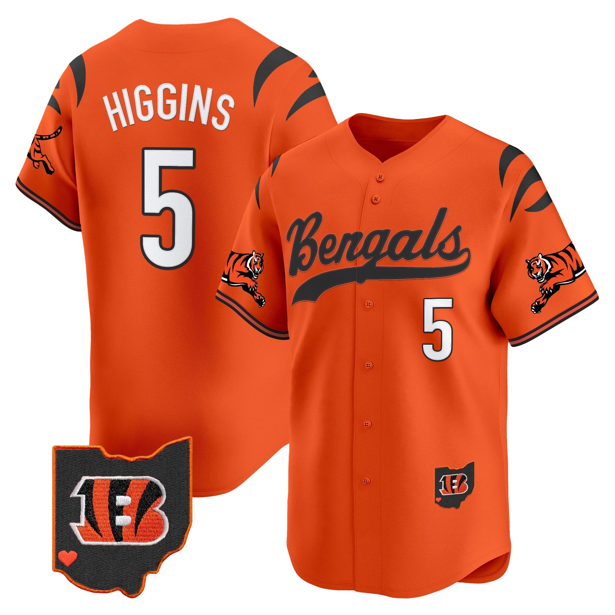 Men's Cincinnati Bengals 2025 Vapor Limited Baseball Jersey V2 - All Stitched