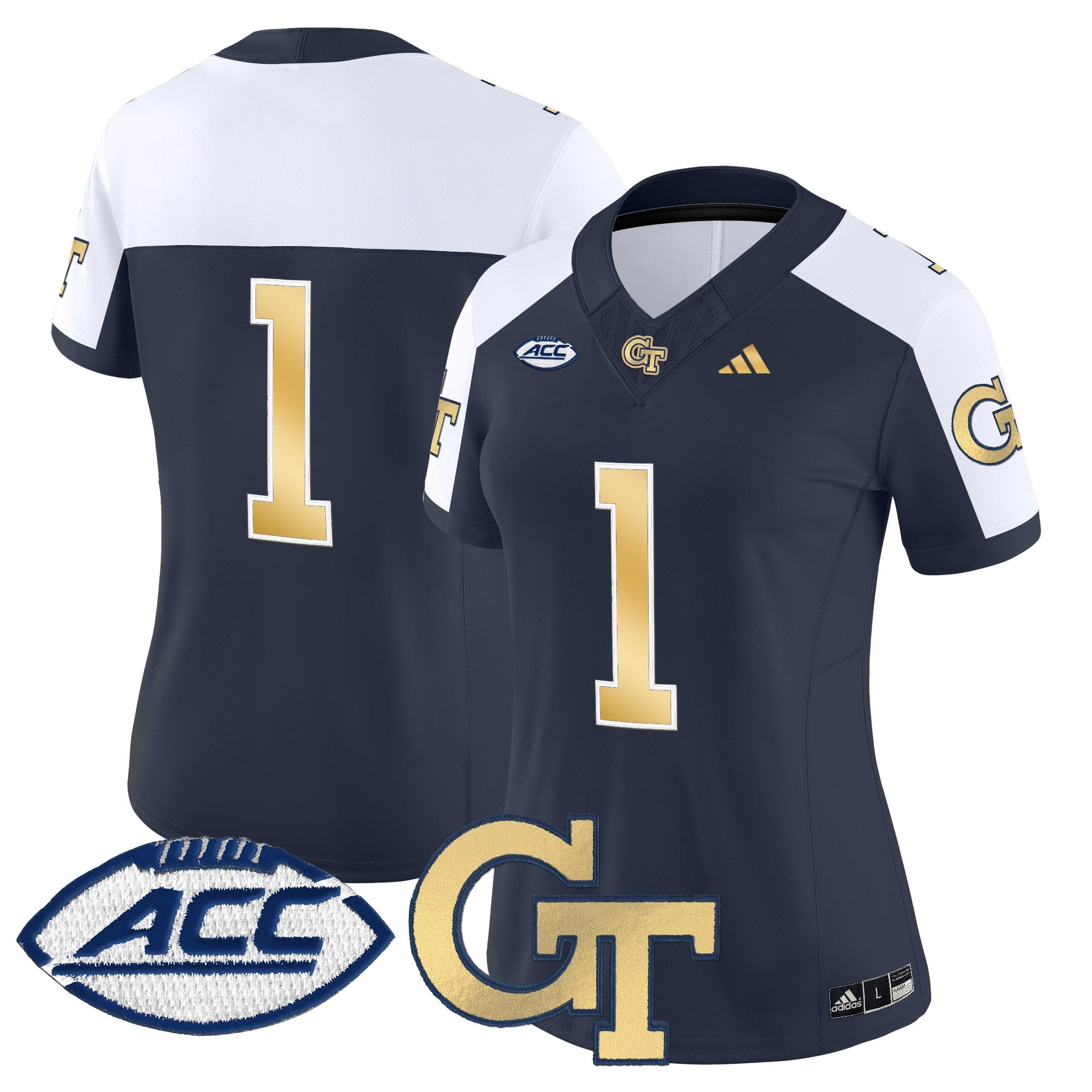 Women's Georgia Tech Yellow Jackets 2025 Vapor Limited Jersey - All stitched