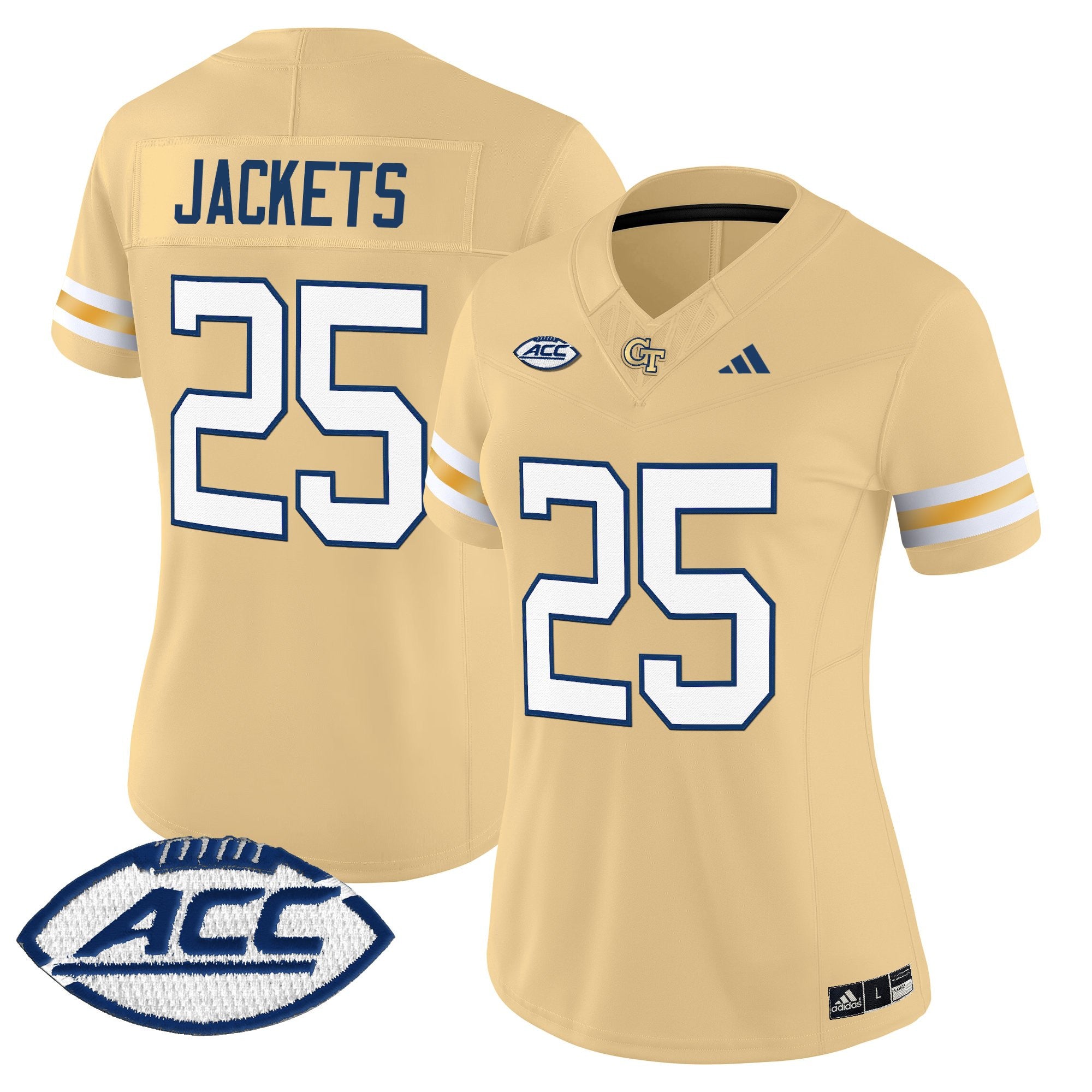 Women's Georgia Tech Yellow Jackets 2025 Vapor Limited Jersey - All stitched