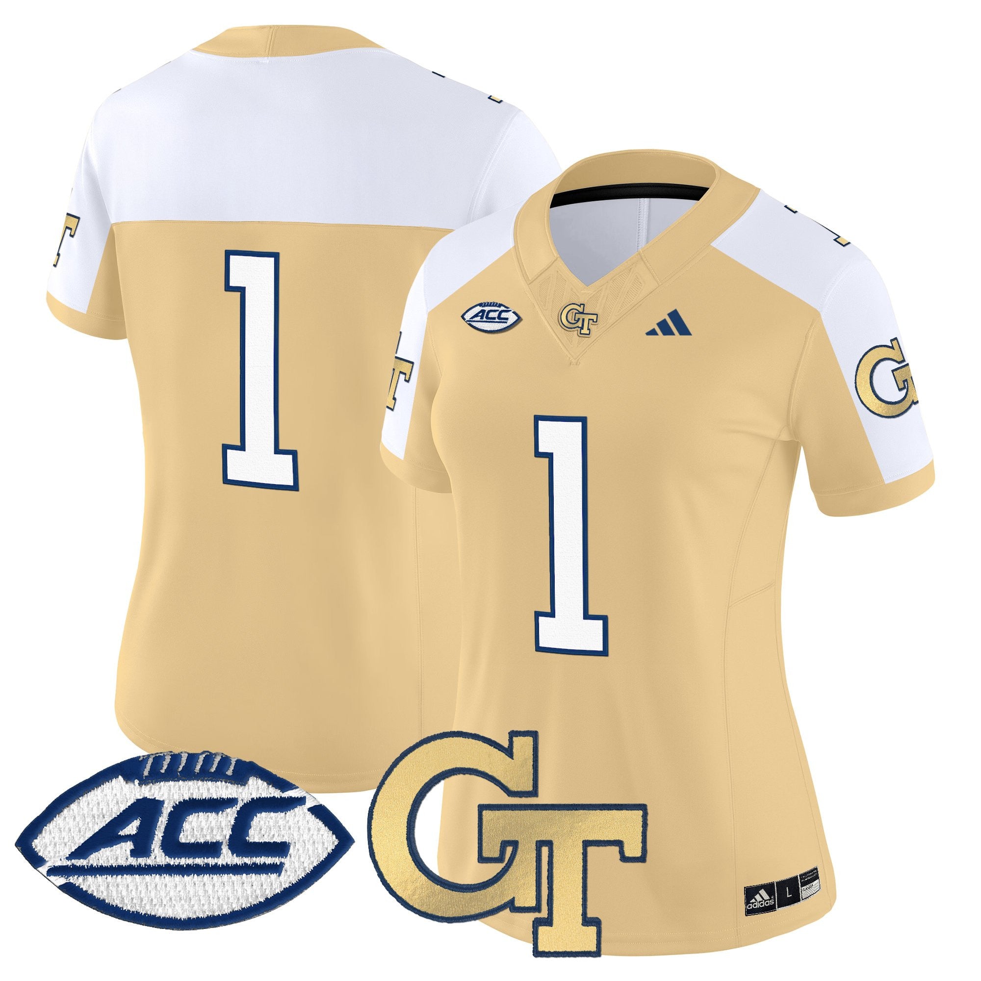 Women's Georgia Tech Yellow Jackets 2025 Vapor Limited Jersey - All stitched
