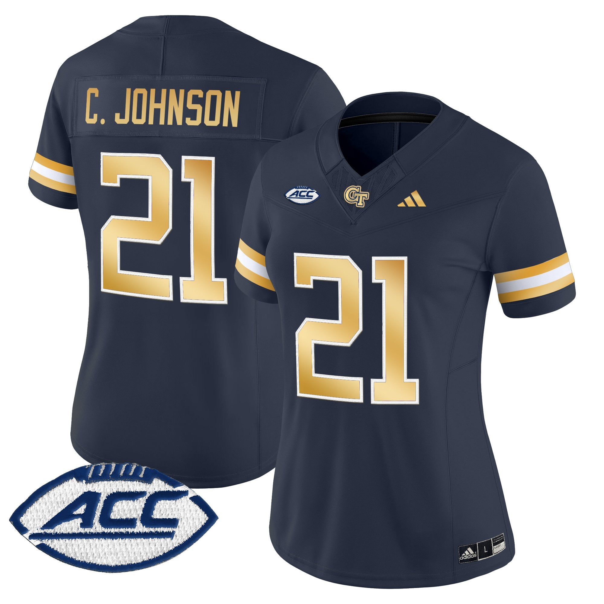 Women's Georgia Tech Yellow Jackets 2025 Vapor Limited Jersey - All stitched