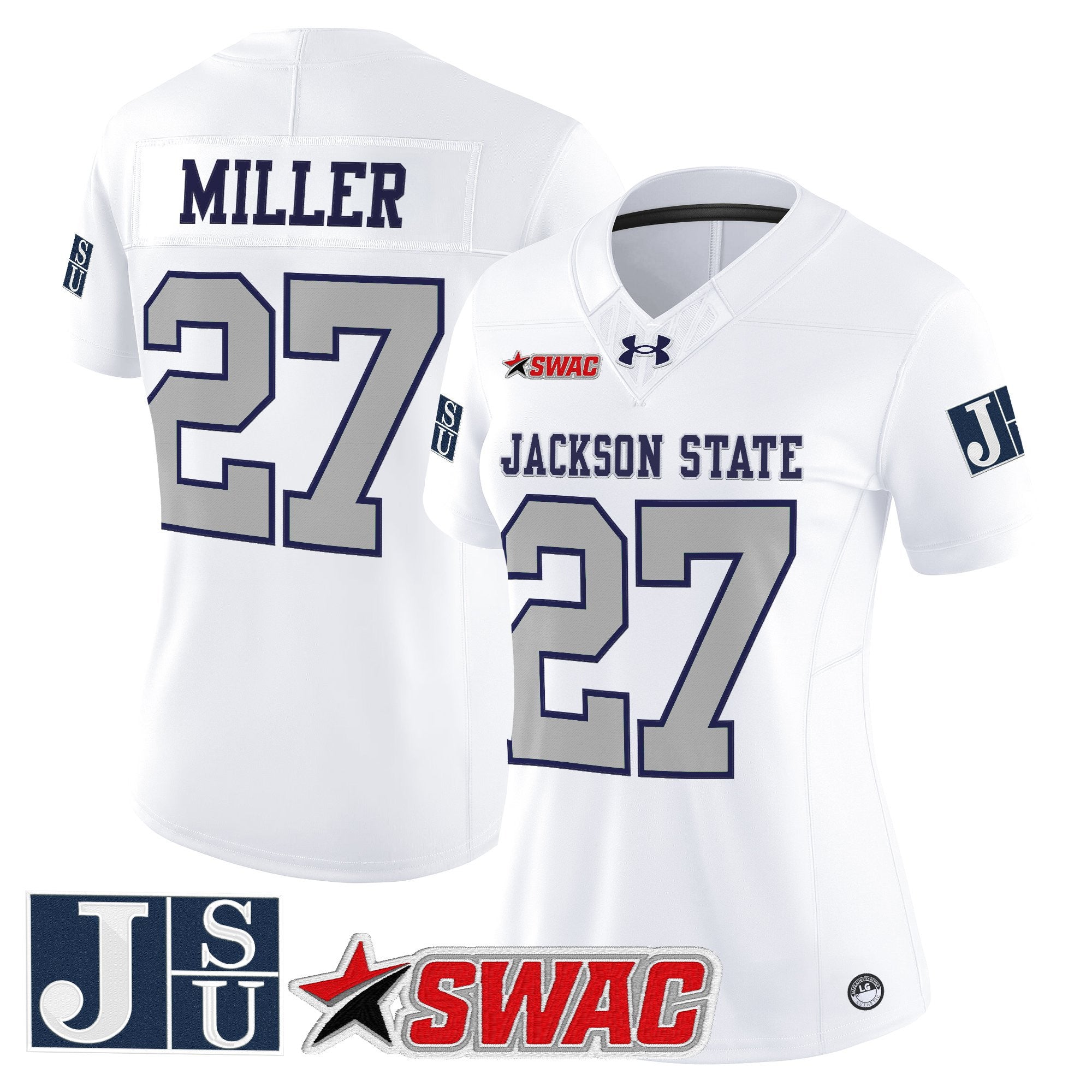Women's Jackson State Tigers 2025 Vapor Limited Jersey - All Stitched
