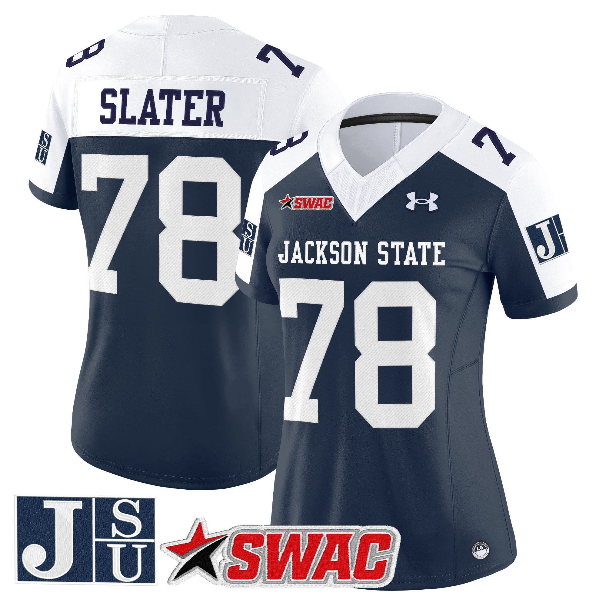 Women's Jackson State Tigers 2025 Vapor Limited Jersey - All Stitched