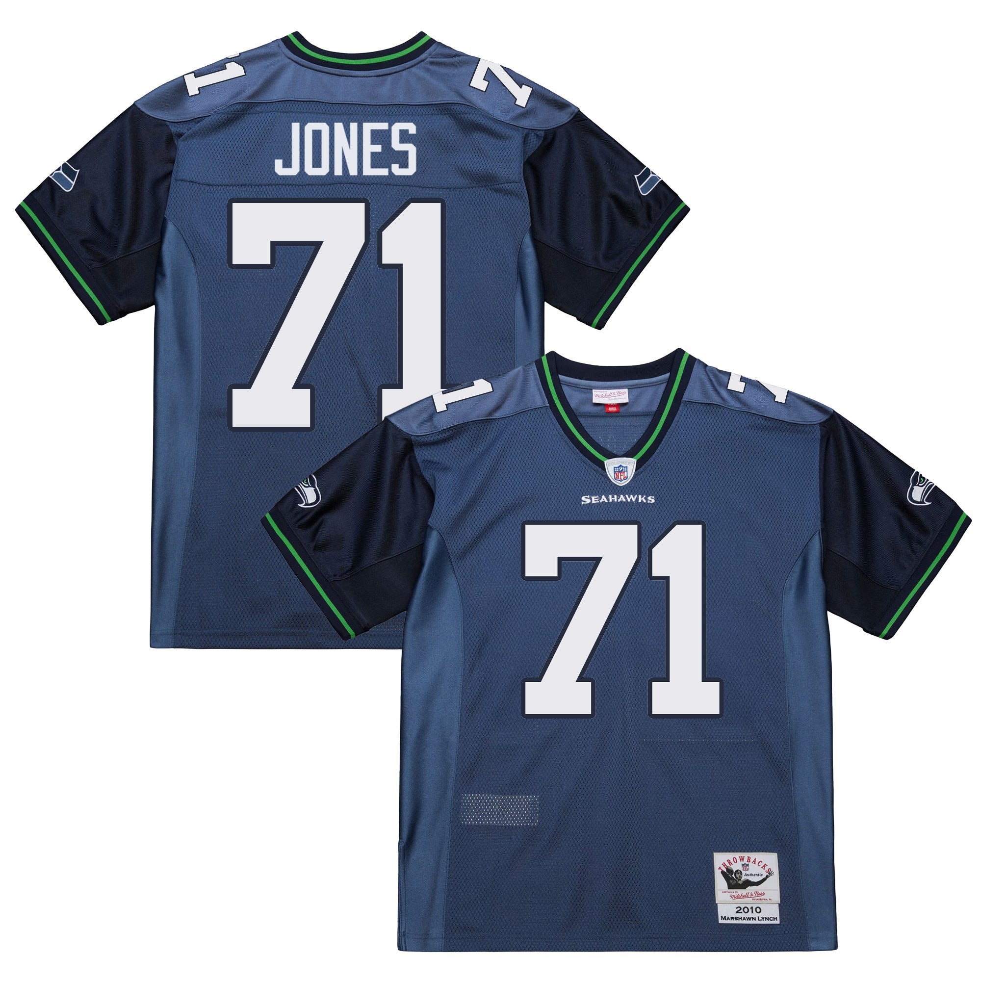 Seattle Seahawks 2010 Throwback Jersey - All Stitched