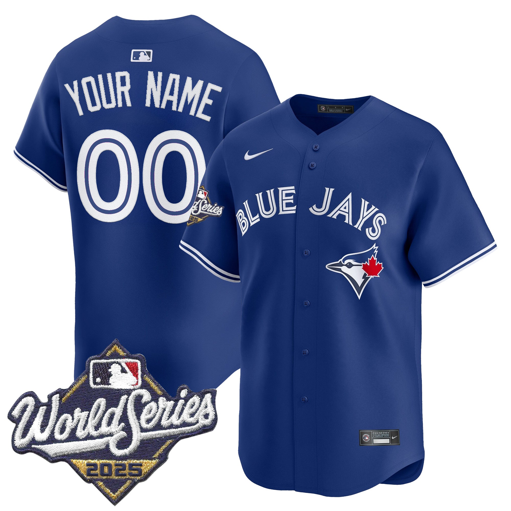 Toronto Blue Jays 2025 World Series Vapor Premier Limited Custom Jersey - All Stitched
