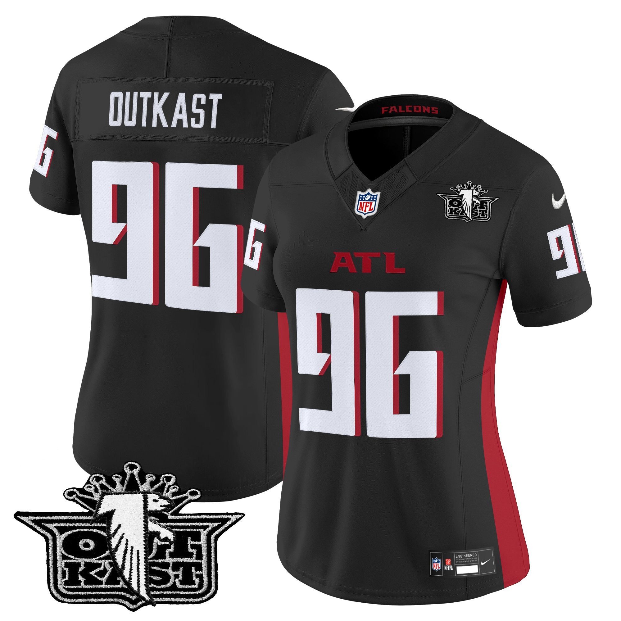 Women's Outkast x Atlanta Falcons 2025 Vapor Limited Jersey - All Stitched