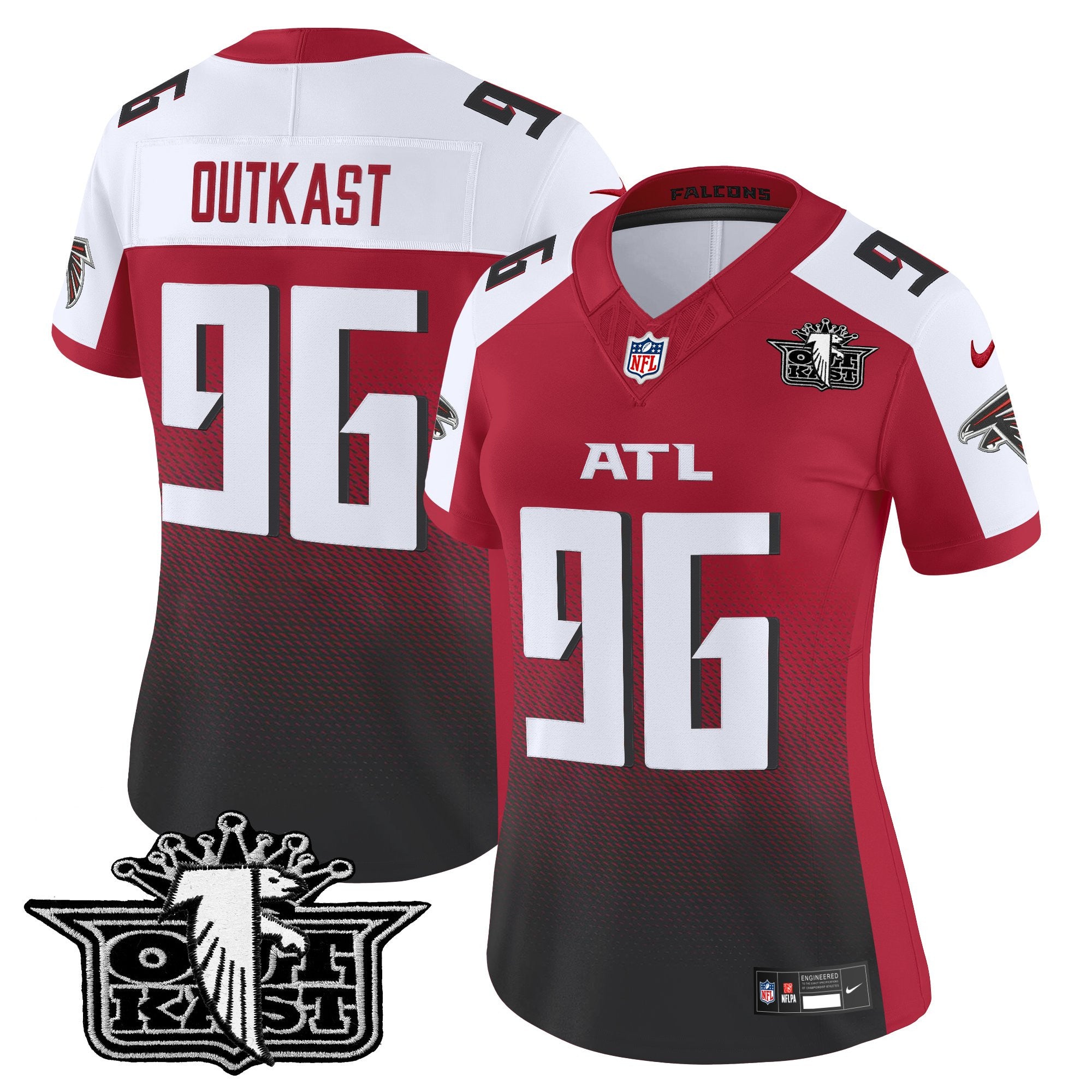 Women's Outkast x Atlanta Falcons 2025 Vapor Limited Jersey - All Stitched