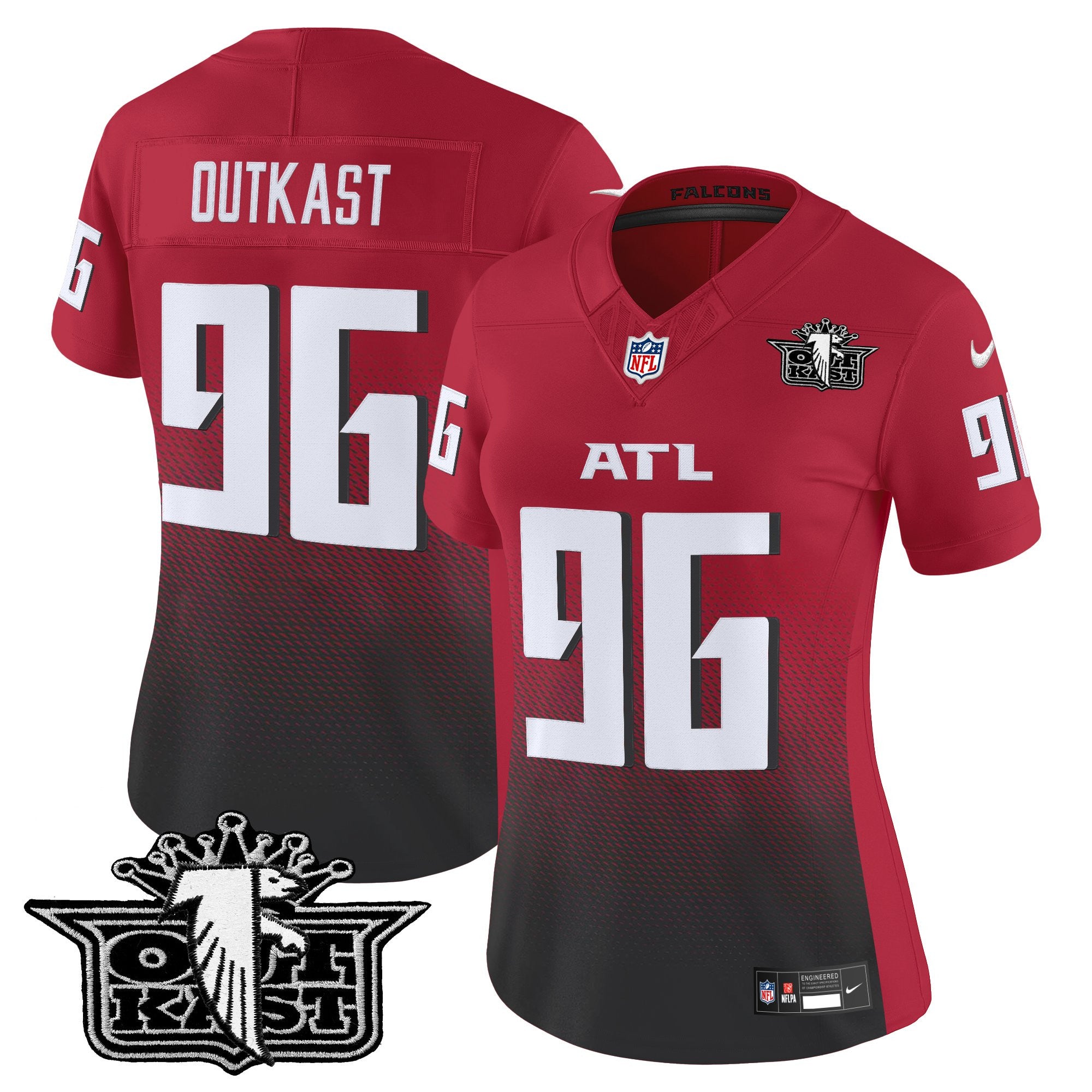 Women's Outkast x Atlanta Falcons 2025 Vapor Limited Jersey - All Stitched