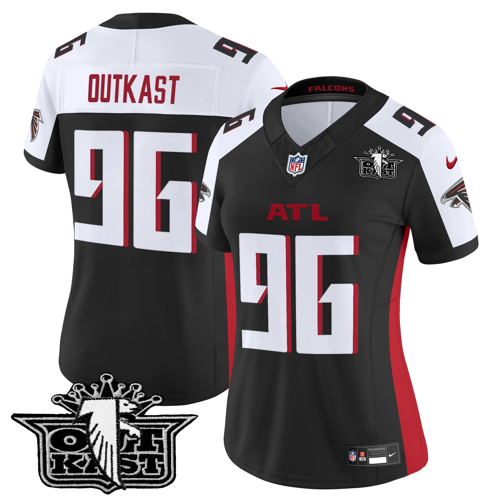 Women's Outkast x Atlanta Falcons 2025 Vapor Limited Jersey - All Stitched