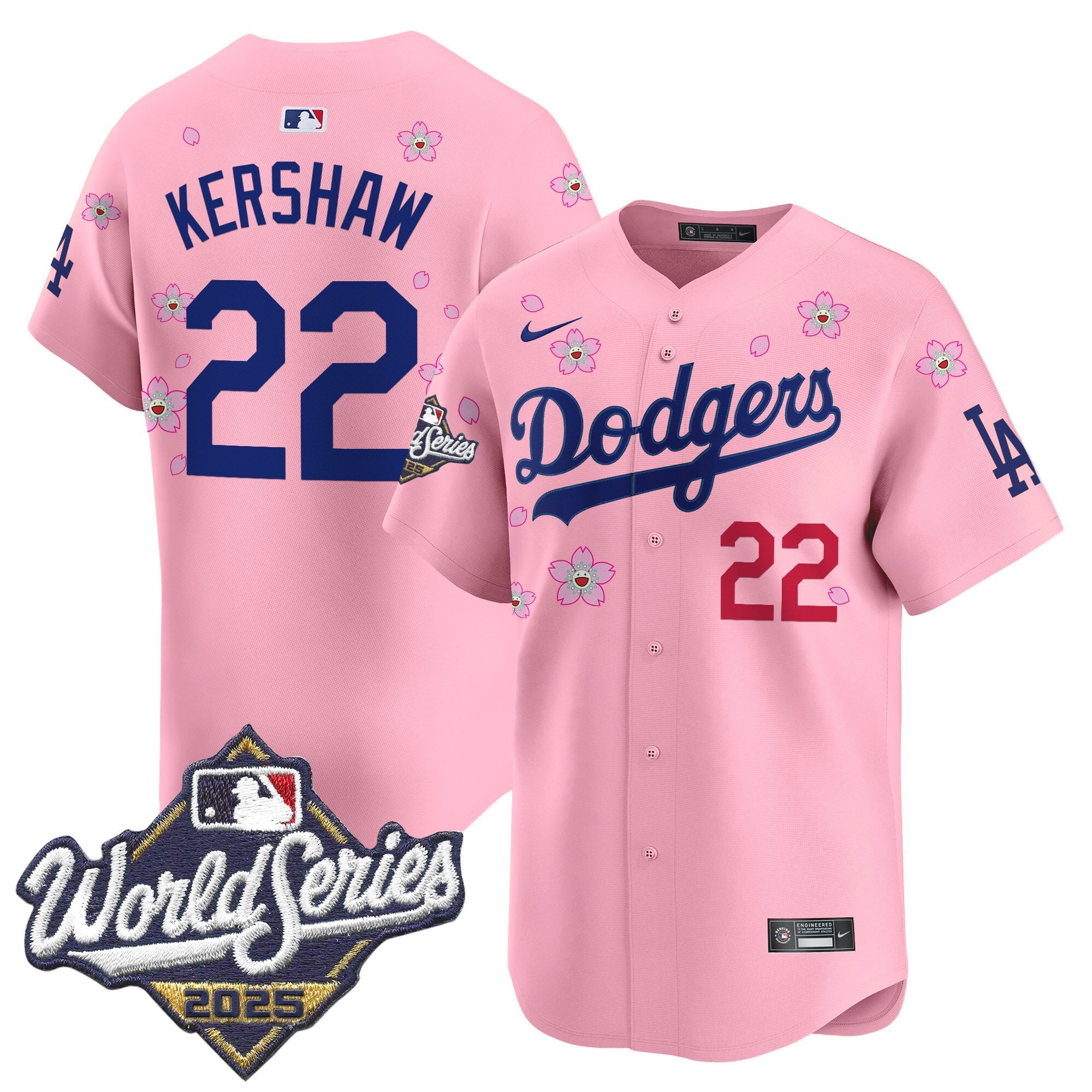 Men's Dodgers 2025 World Series x Tokyo Series Vapor Premier Limited Jersey - Stitched