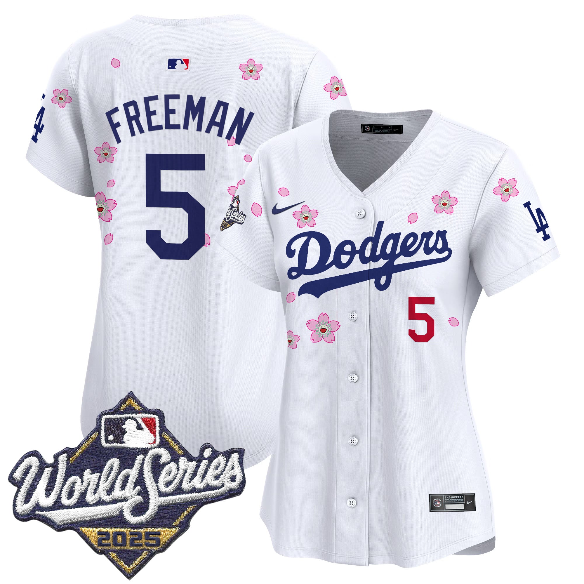 Women's Dodgers 2025 World Series x Tokyo Series Vapor Premier Limited Jersey - Stitched