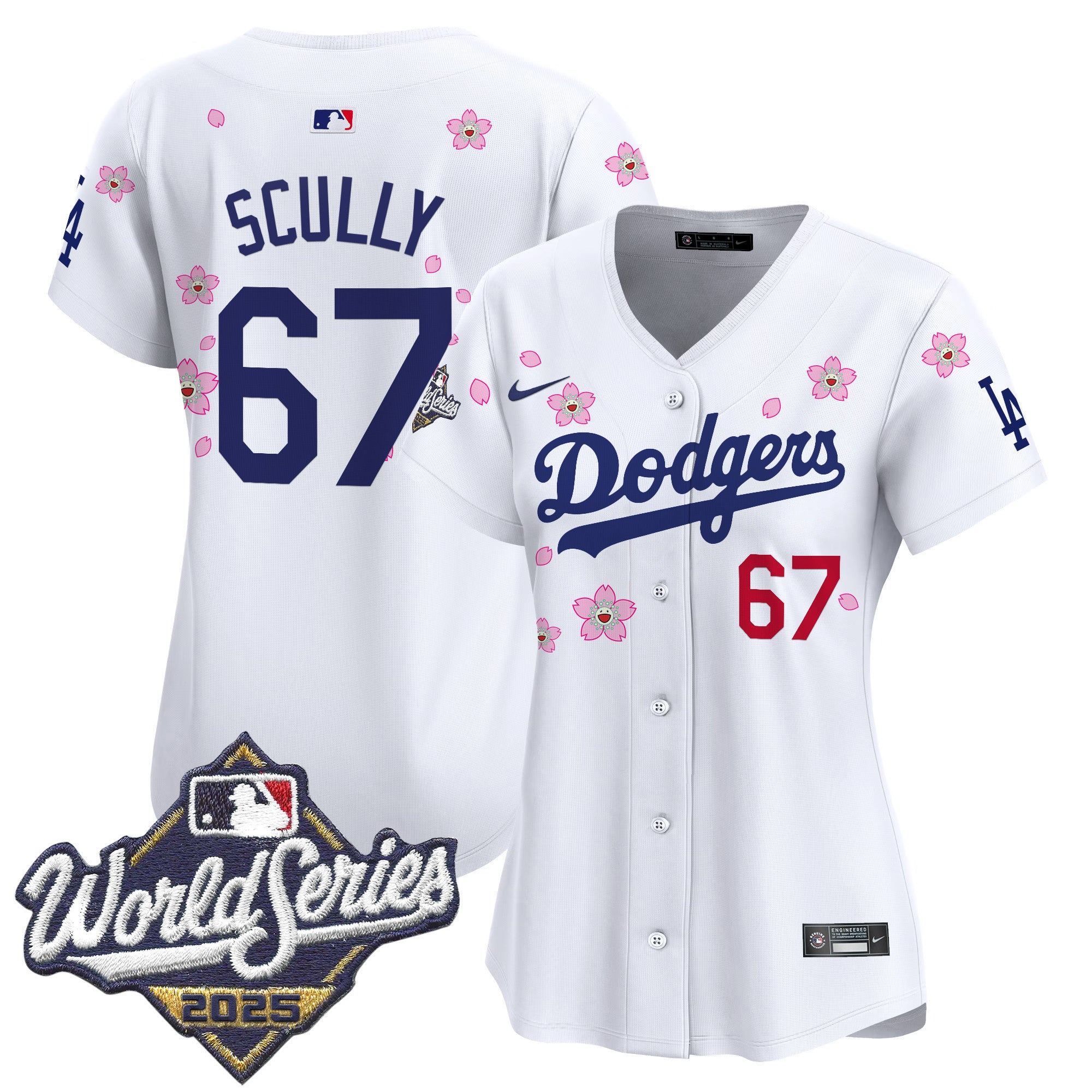 Women's Dodgers 2025 World Series x Tokyo Series Vapor Premier Limited Jersey - Stitched