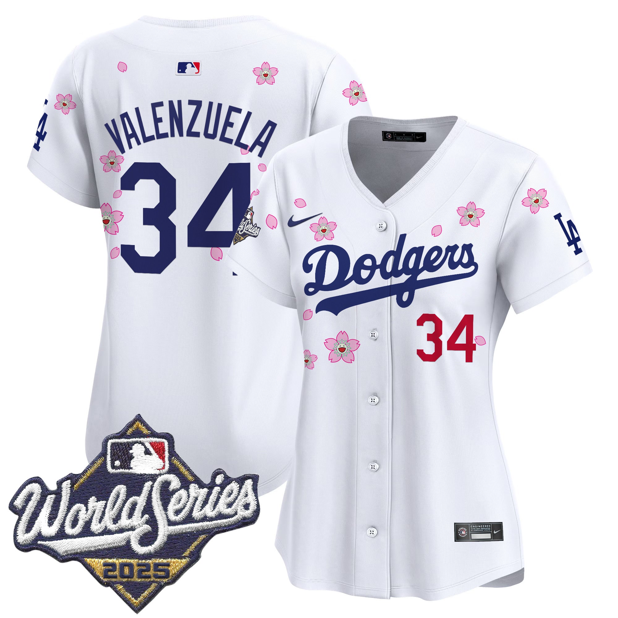 Women's Dodgers 2025 World Series x Tokyo Series Vapor Premier Limited Jersey - Stitched