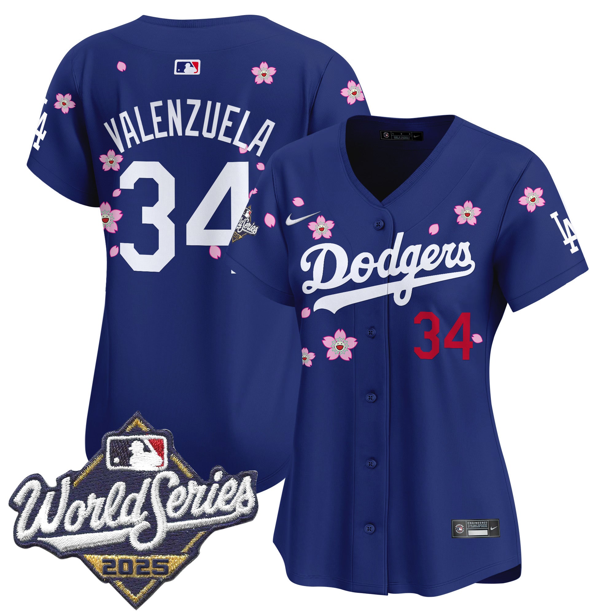 Women's Dodgers 2025 World Series x Tokyo Series Vapor Premier Limited Jersey - Stitched